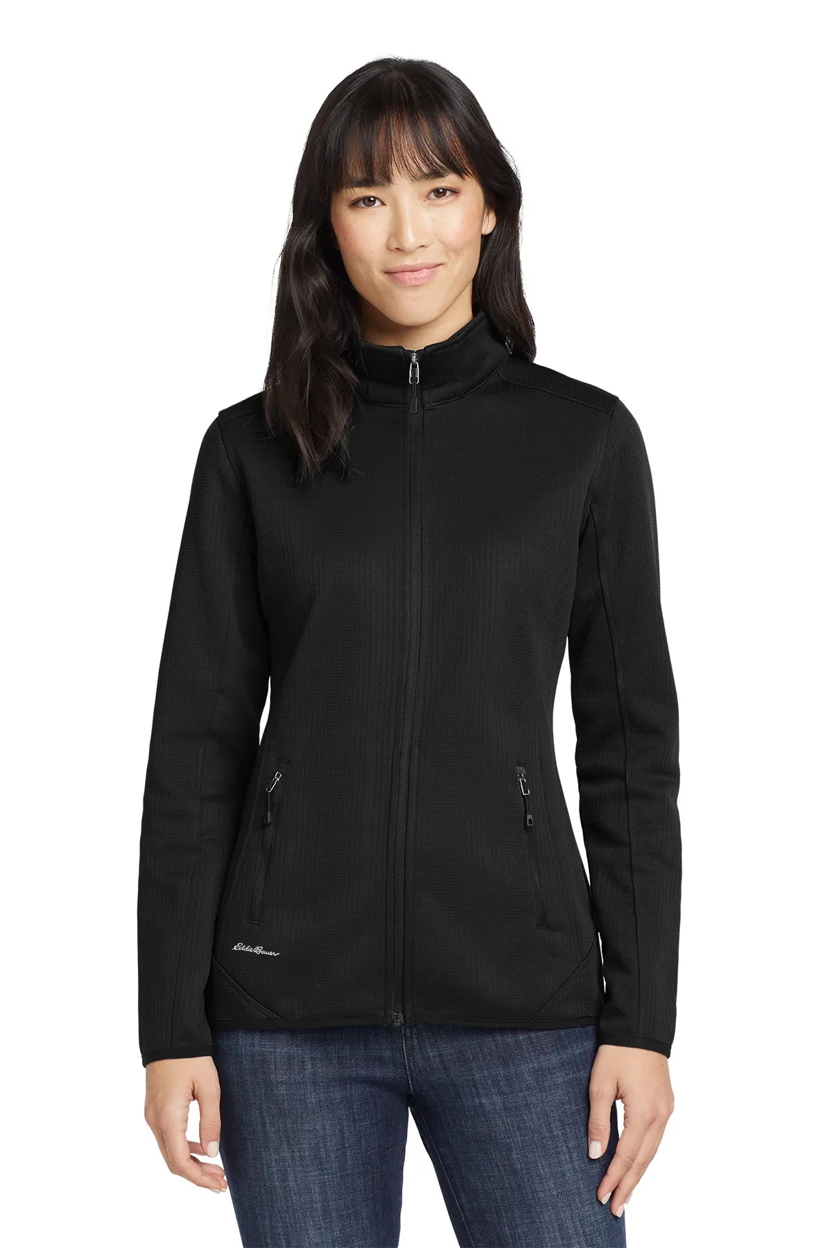 Eddie Bauer ® Ladies Dash Full-Zip Fleece Jacket. EB243 Black_1
