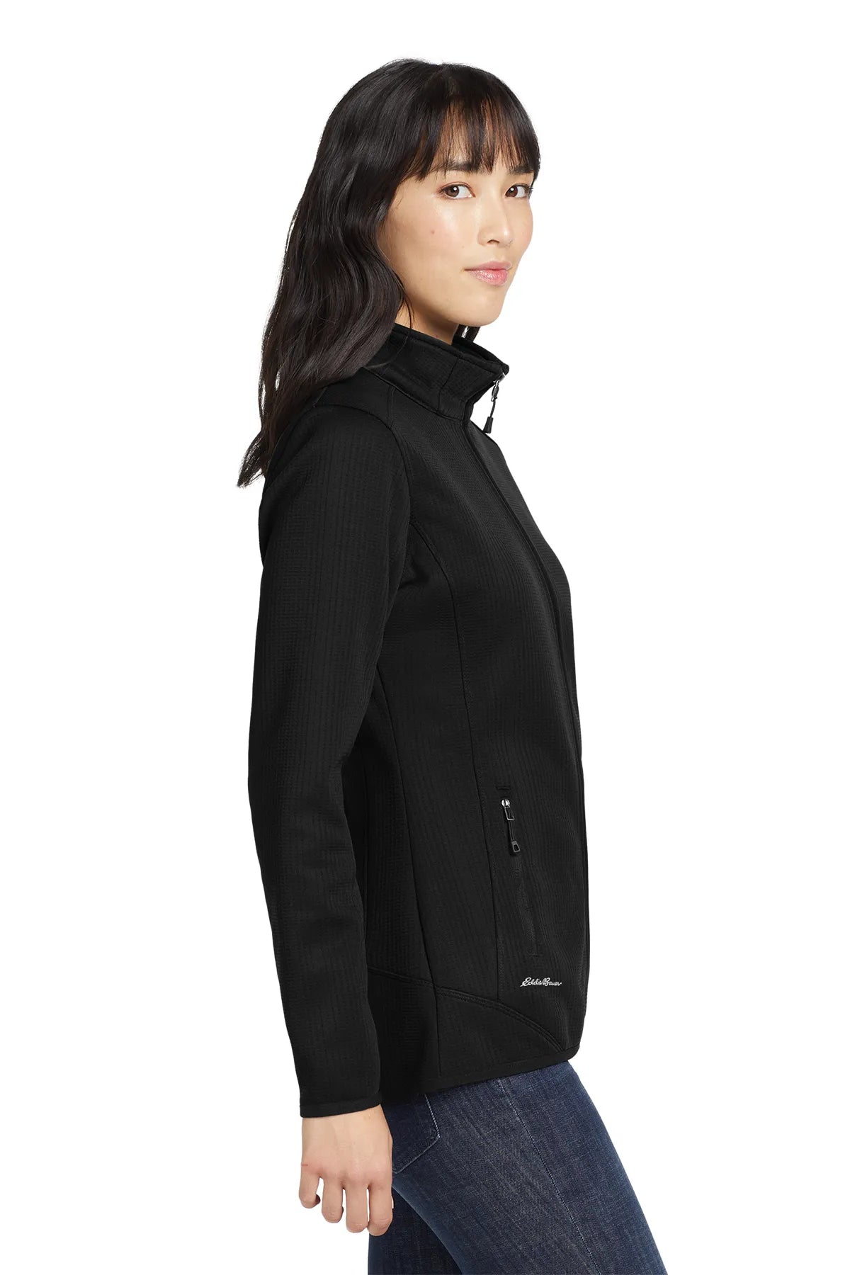 Eddie Bauer ® Ladies Dash Full-Zip Fleece Jacket. EB243 Black_3