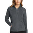 Eddie Bauer® Ladies Full-Zip Microfleece Jacket. EB225 Grey Steel_1