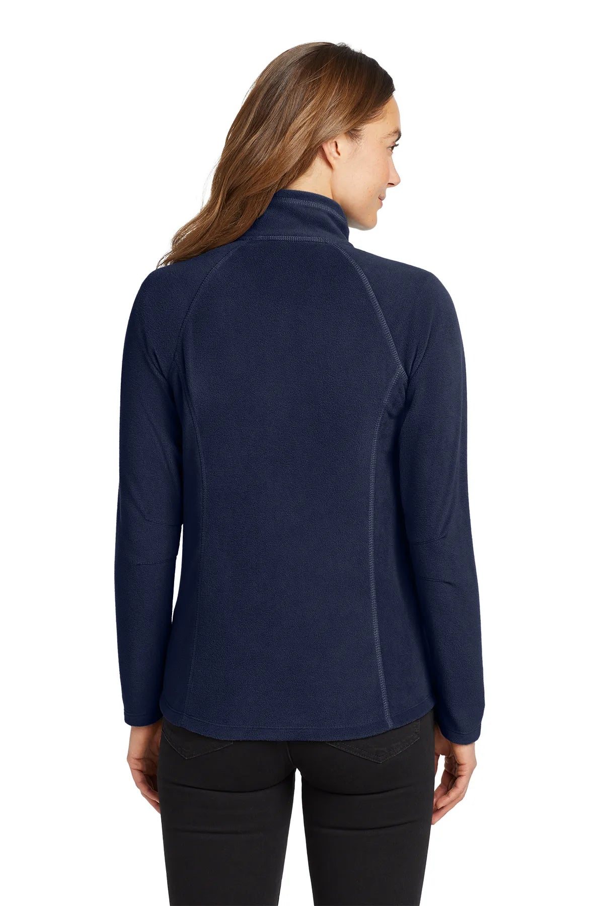 Eddie Bauer® Ladies Full-Zip Microfleece Jacket. EB225 Navy_3