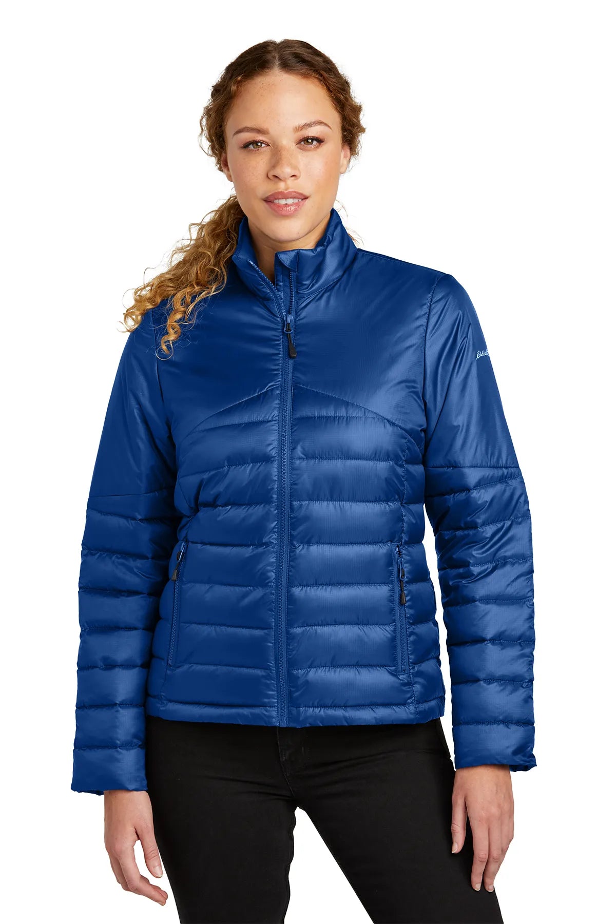 Eddie Bauer® Ladies Quilted Jacket EB511 Cobalt Blue_1