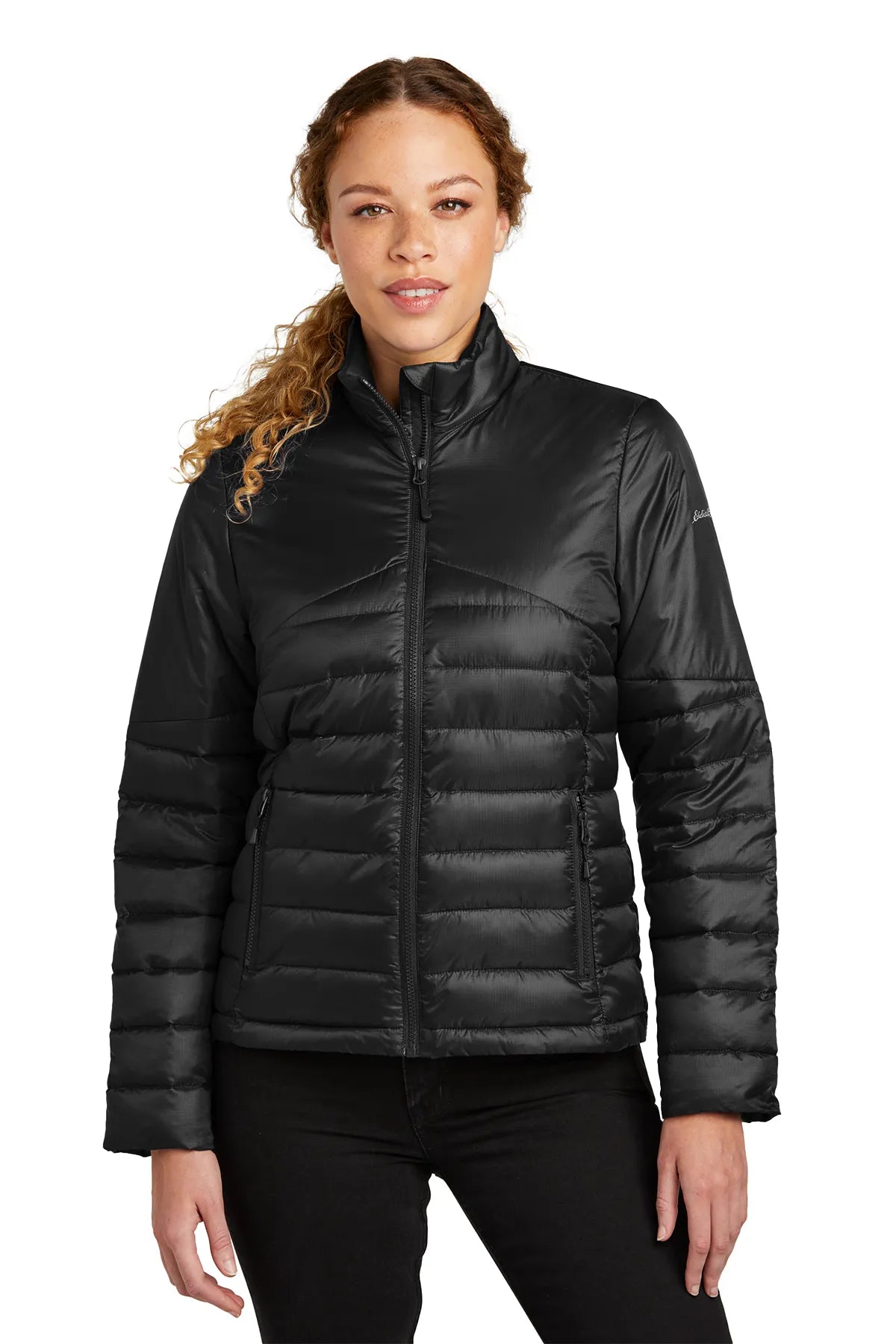 Eddie Bauer® Ladies Quilted Jacket EB511 Deep Black_1