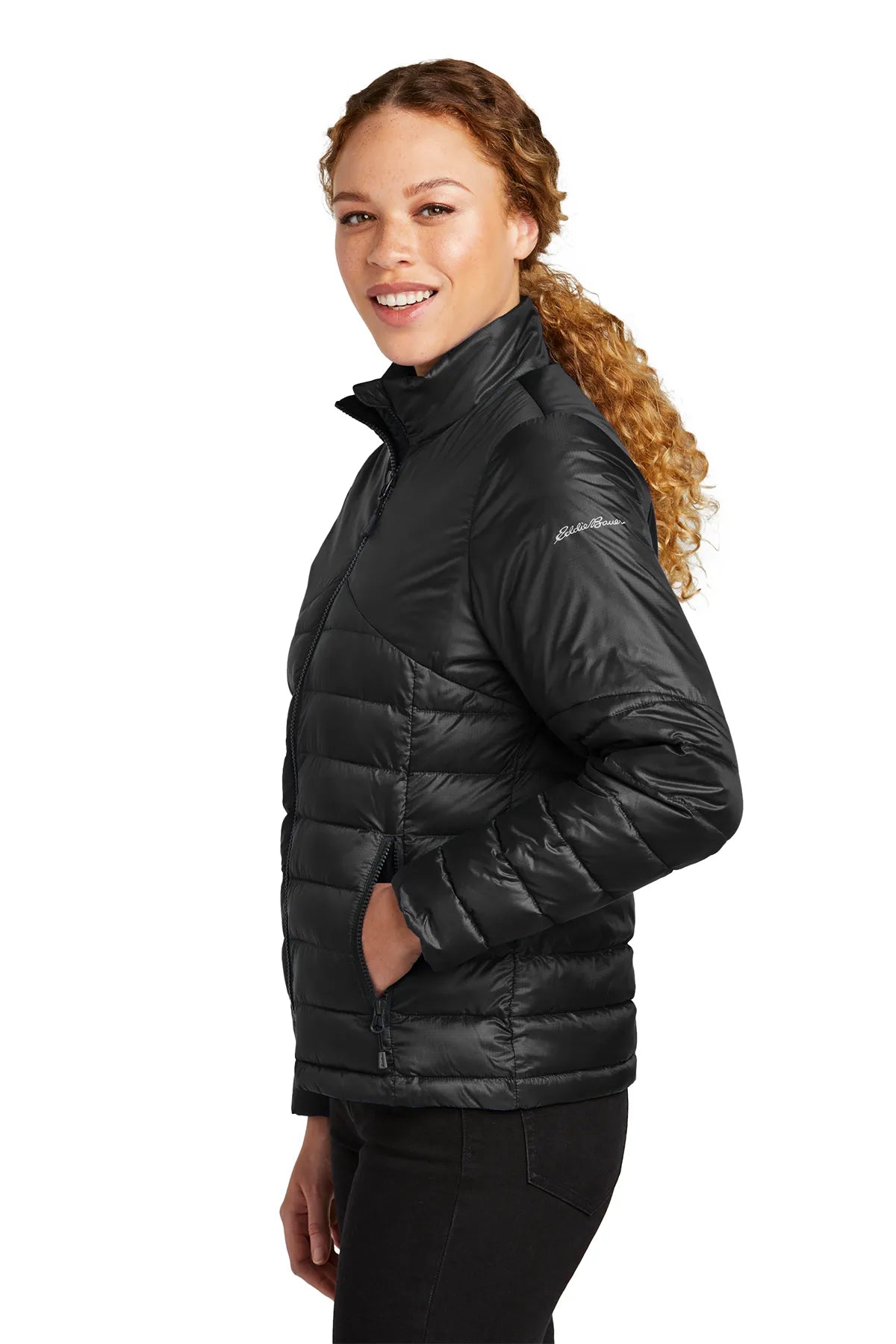 Eddie Bauer® Ladies Quilted Jacket EB511 Deep Black_3