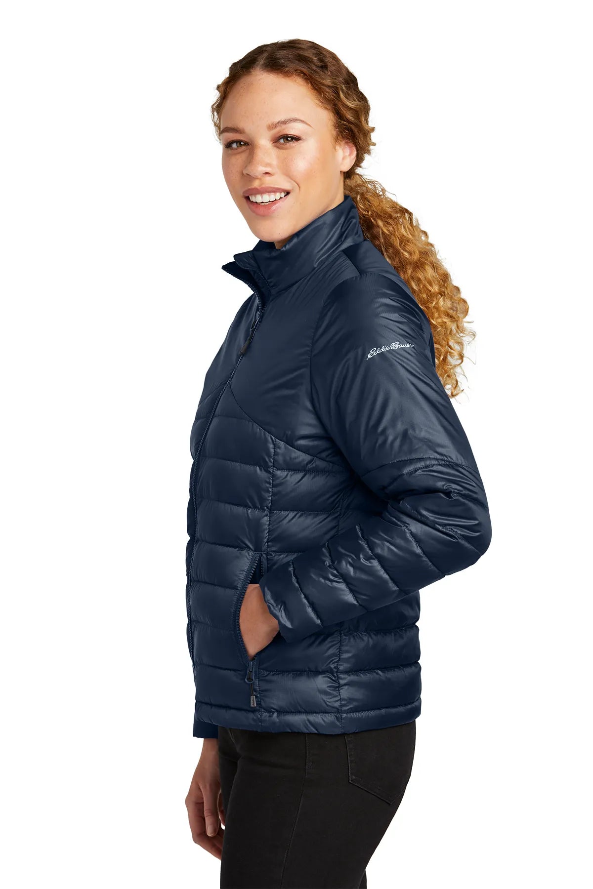 Eddie Bauer® Ladies Quilted Jacket EB511 River Blue Navy_3