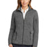 Eddie Bauer ® Ladies Sweater Fleece Full-Zip. EB251 Dark Grey Heather_1