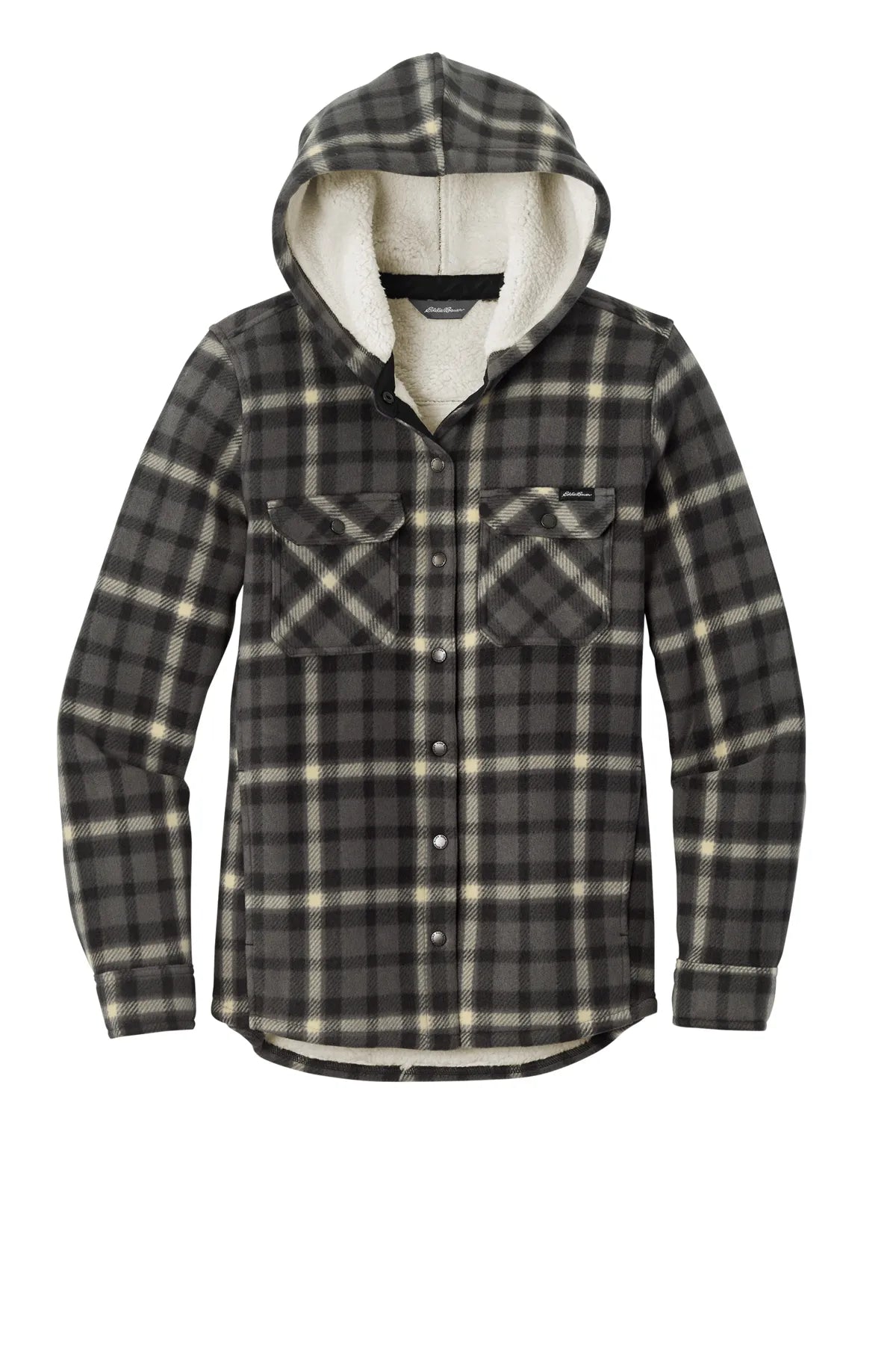 Eddie Bauer® Ladies Woodland Shirt Jac EB229 Grey Steel Bone_4