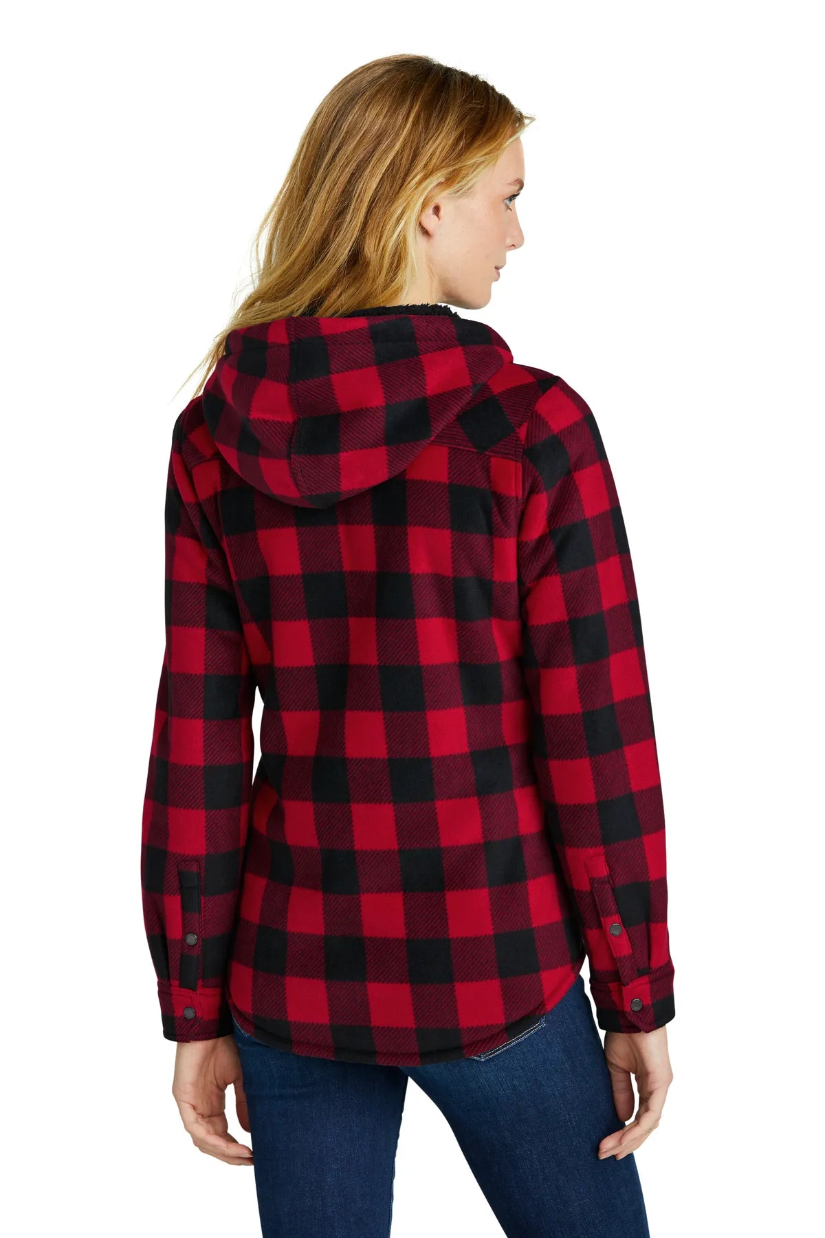 Eddie Bauer® Ladies Woodland Shirt Jac EB229 Radish Black_2