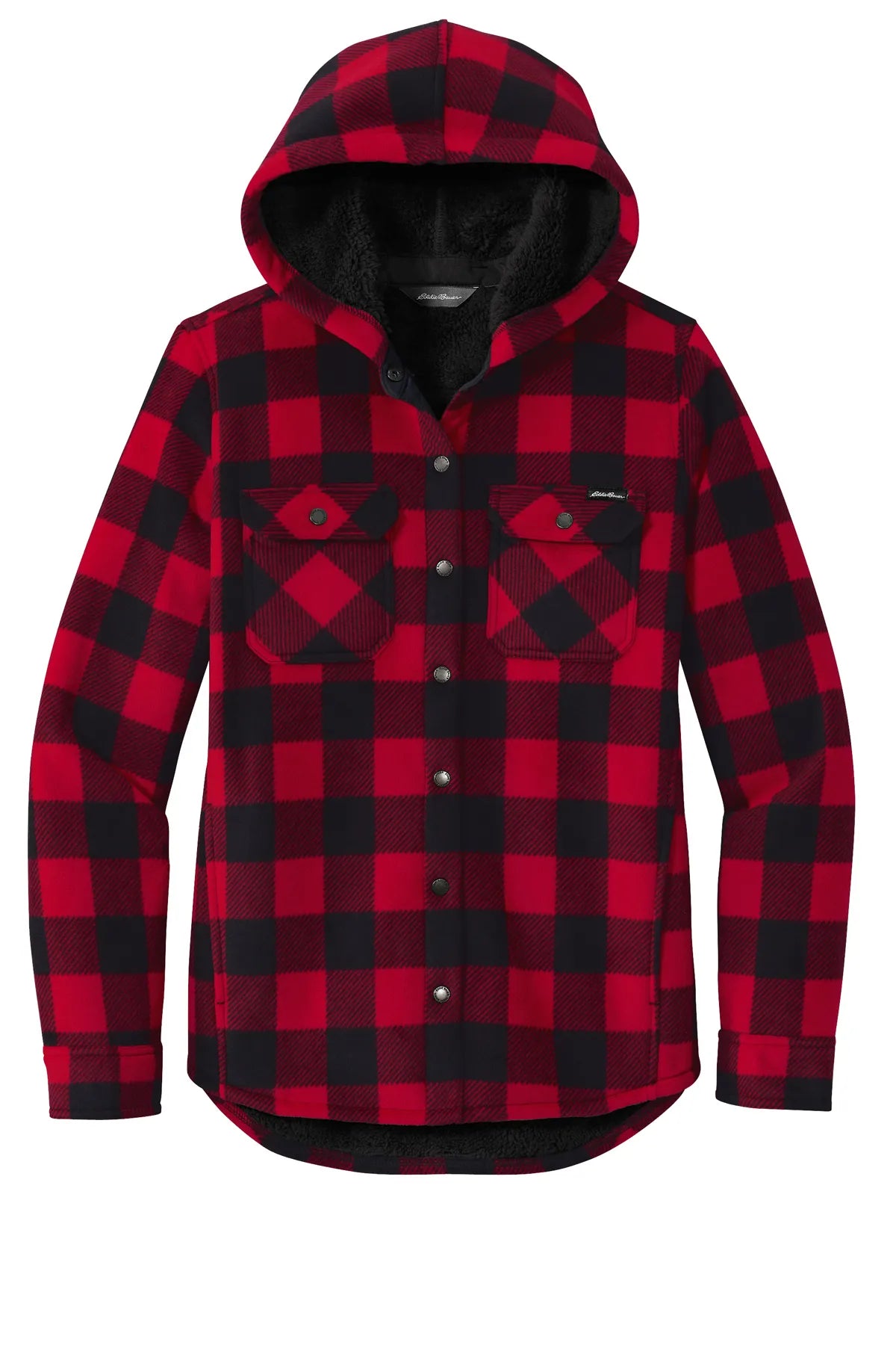 Eddie Bauer® Ladies Woodland Shirt Jac EB229 Radish Black_4