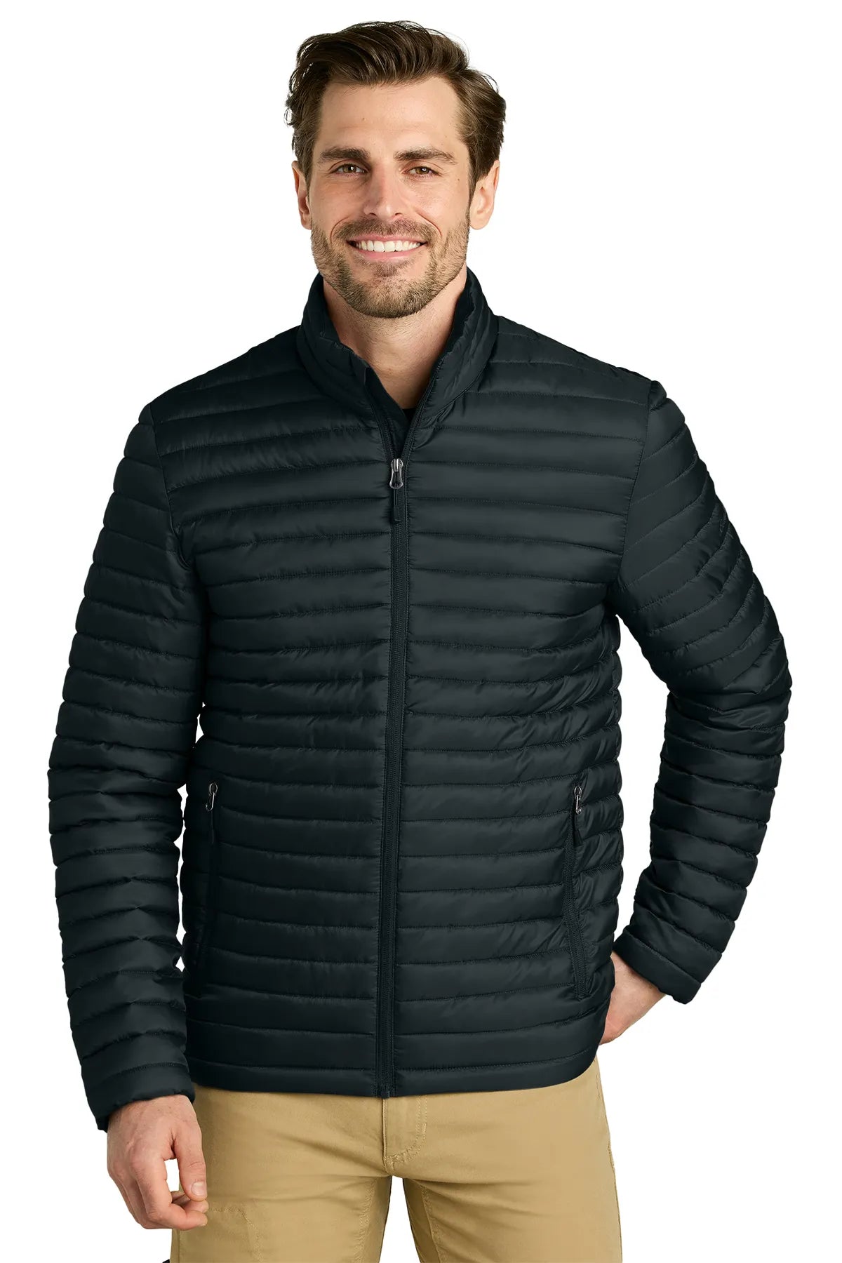 Eddie Bauer ®  Packable Quilted Full-Zip EB514 Black_1