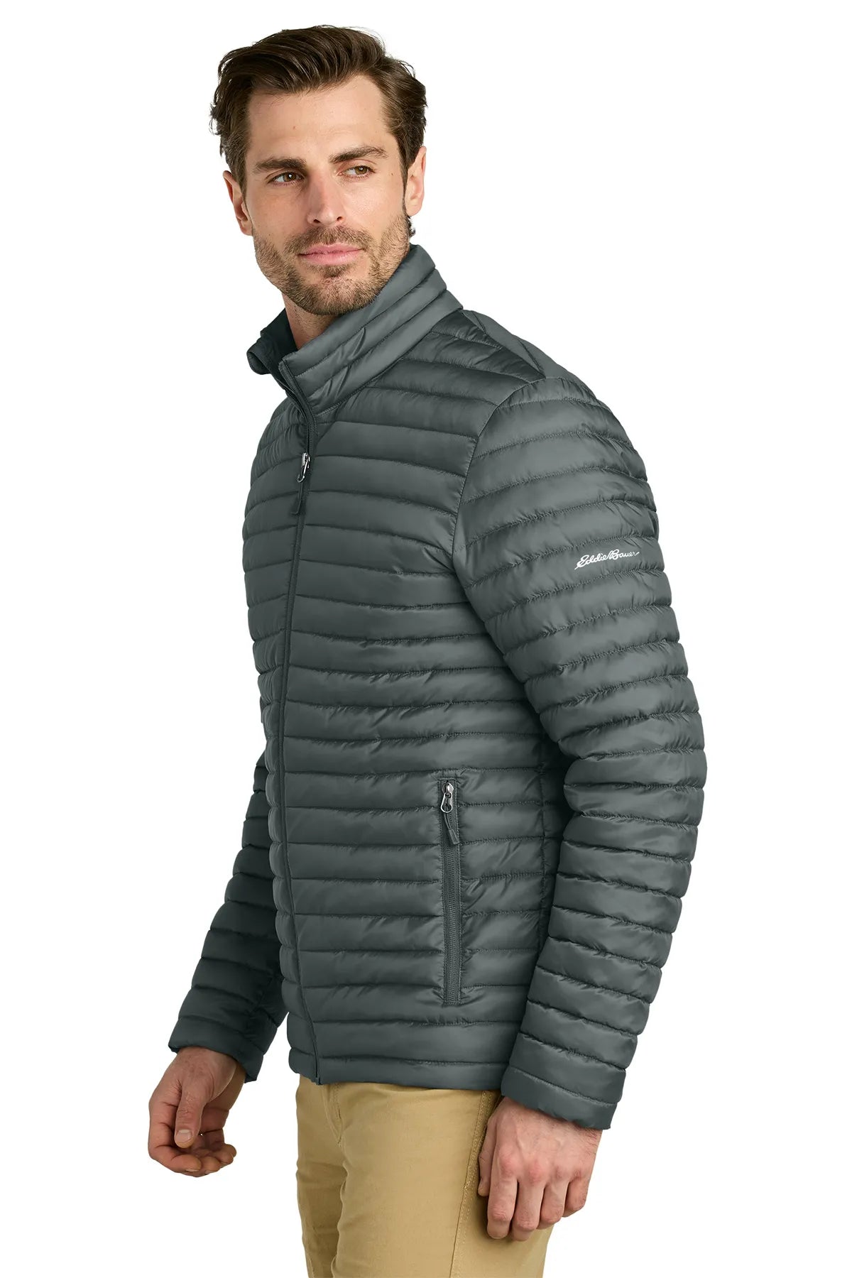 Eddie Bauer ®  Packable Quilted Full-Zip EB514 Metal Grey_3
