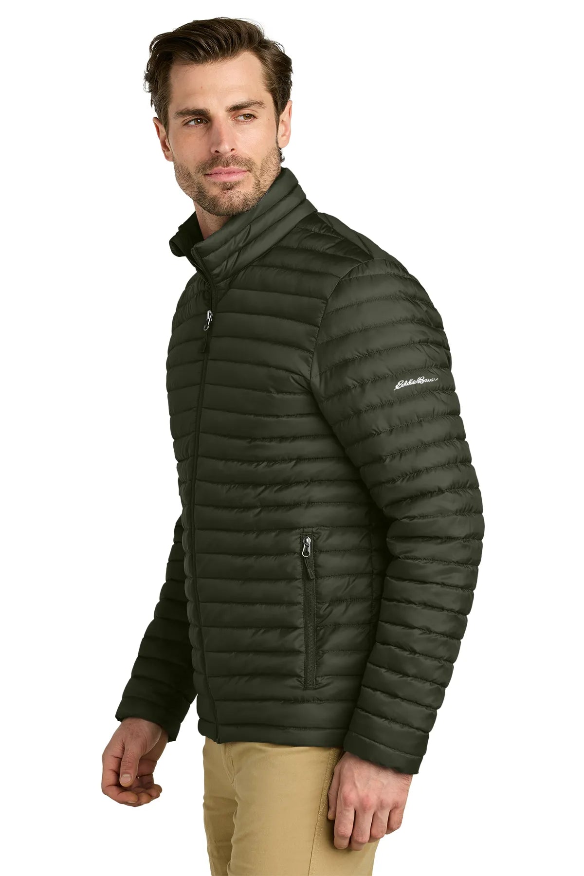 Eddie Bauer ®  Packable Quilted Full-Zip EB514 Olive Green_3
