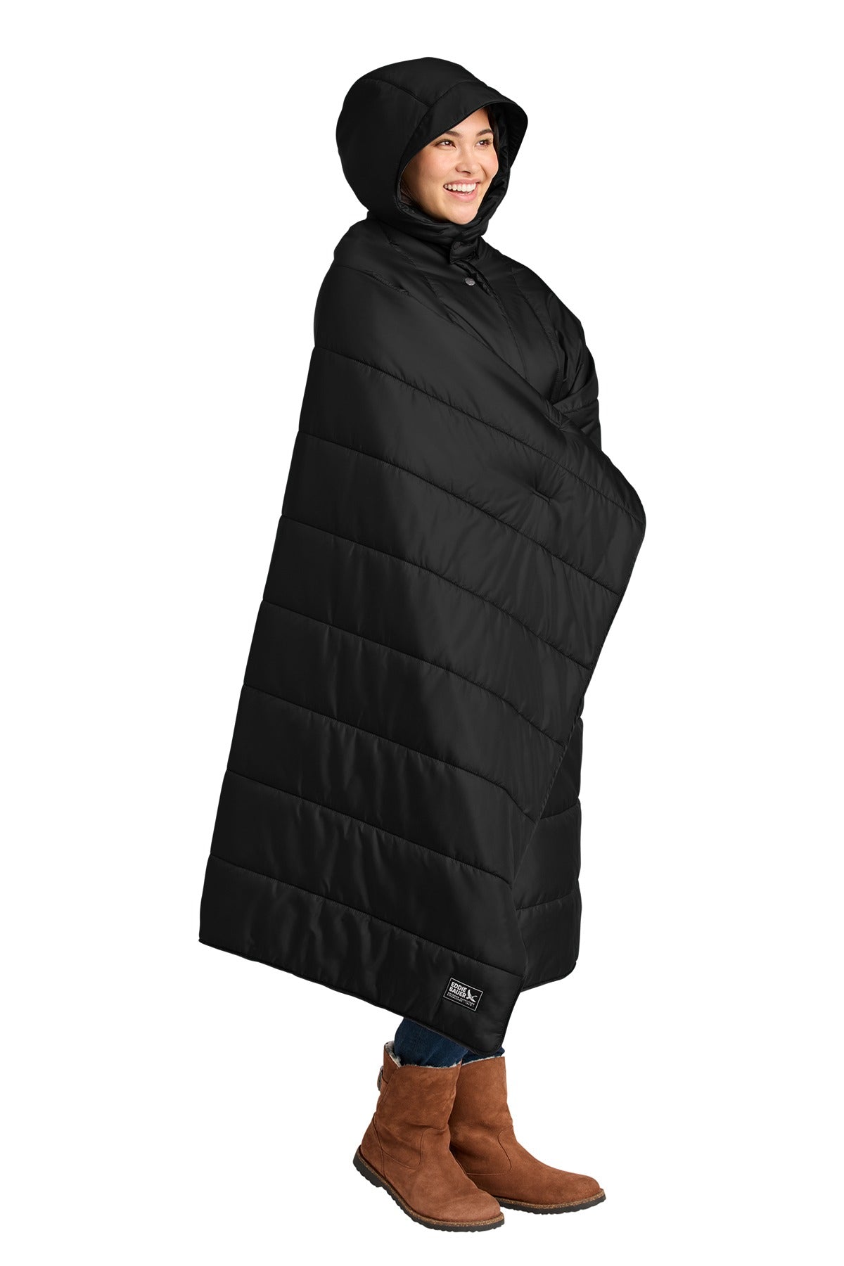 Eddie Bauer ®  Puffy Camp Poncho EB755  Black_3