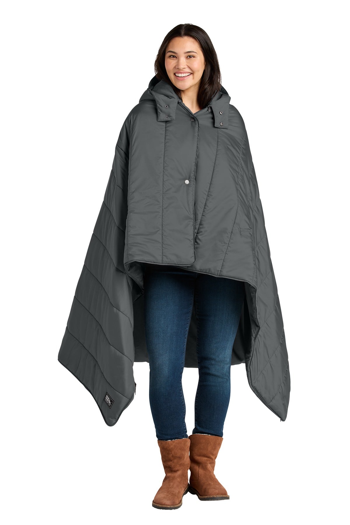 Eddie Bauer ®  Puffy Camp Poncho EB755  Metal Grey