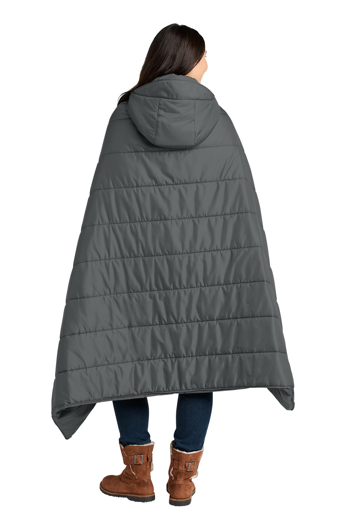 Eddie Bauer ®  Puffy Camp Poncho EB755  Metal Grey_1