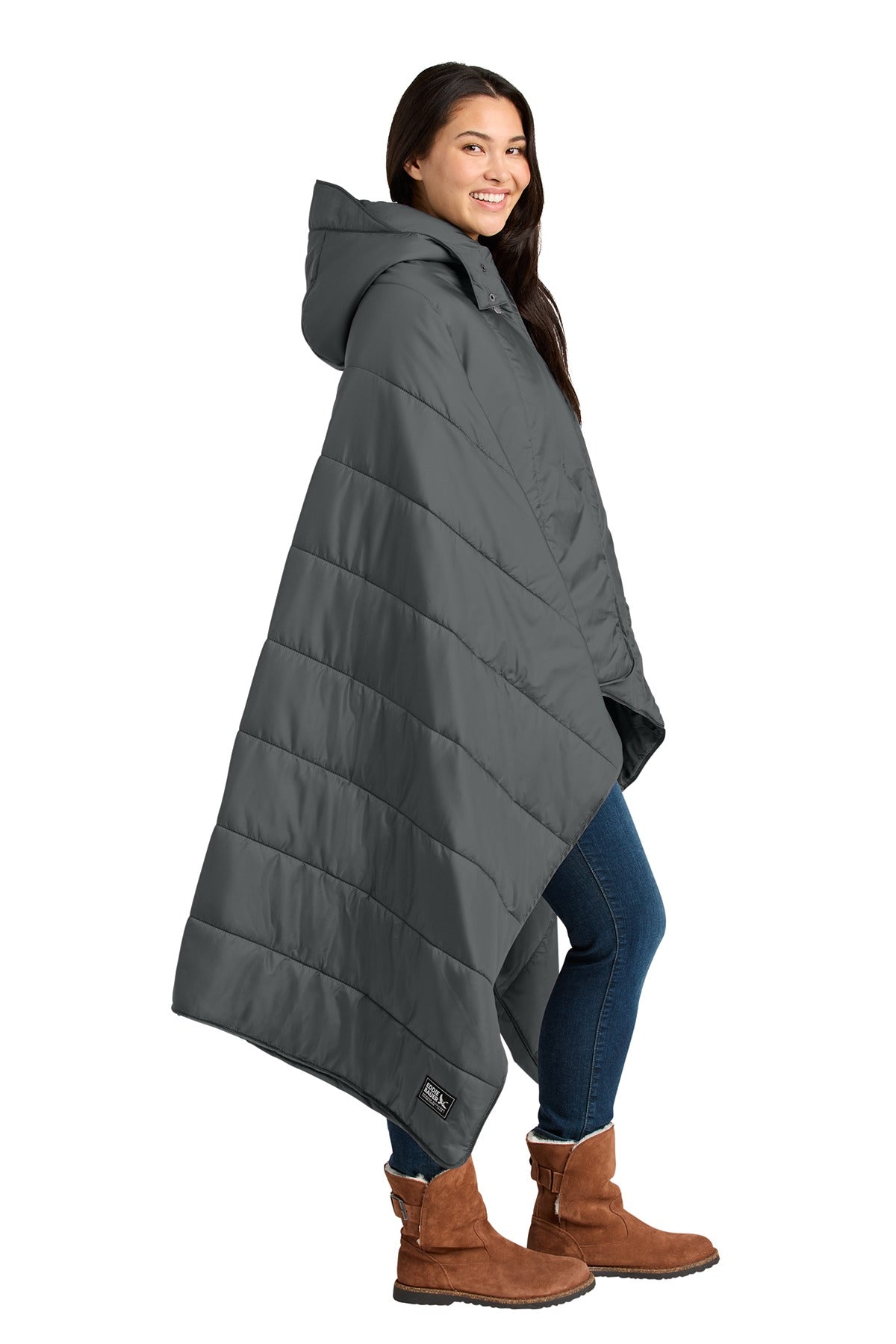 Eddie Bauer ®  Puffy Camp Poncho EB755  Metal Grey_2