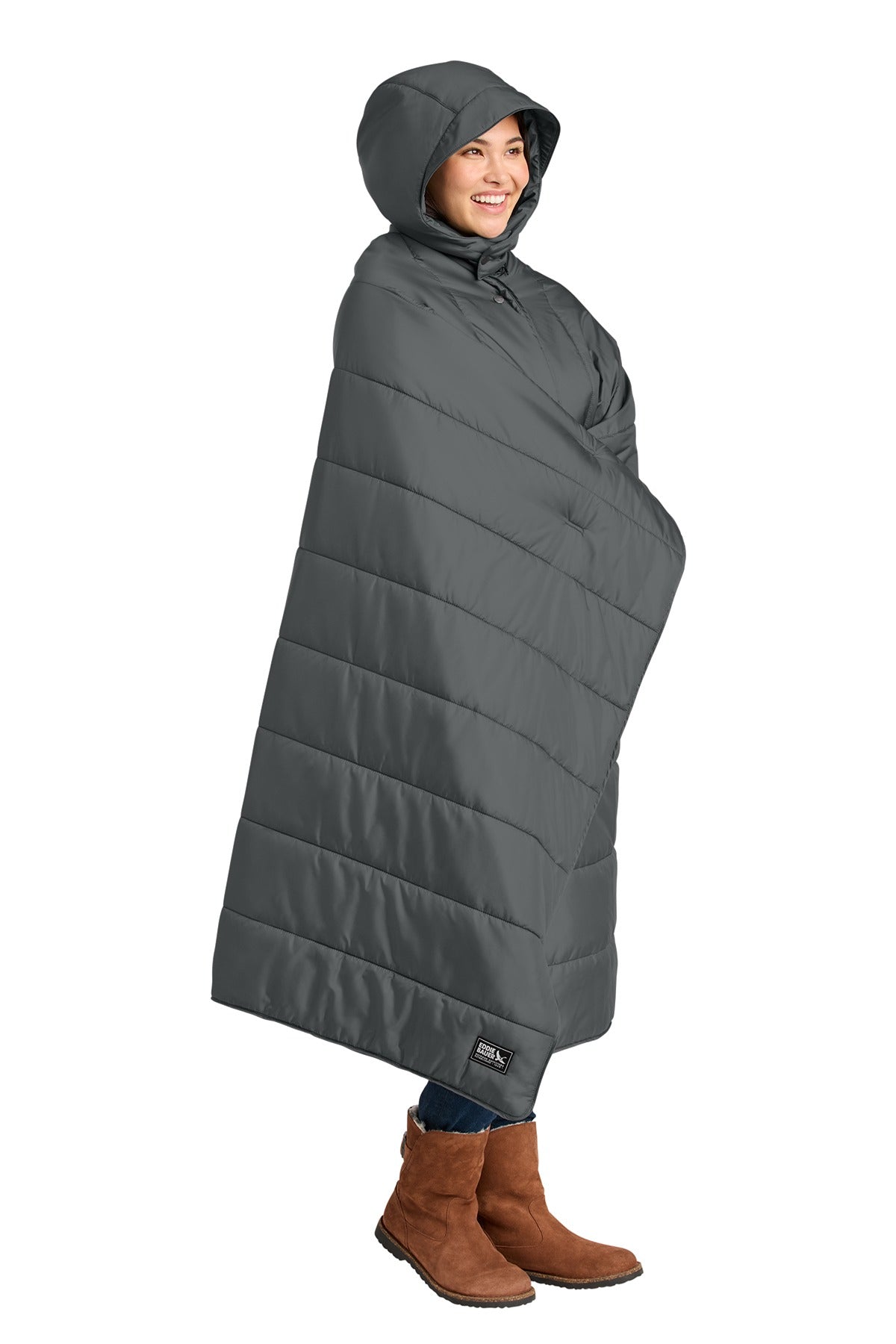 Eddie Bauer ®  Puffy Camp Poncho EB755  Metal Grey_3