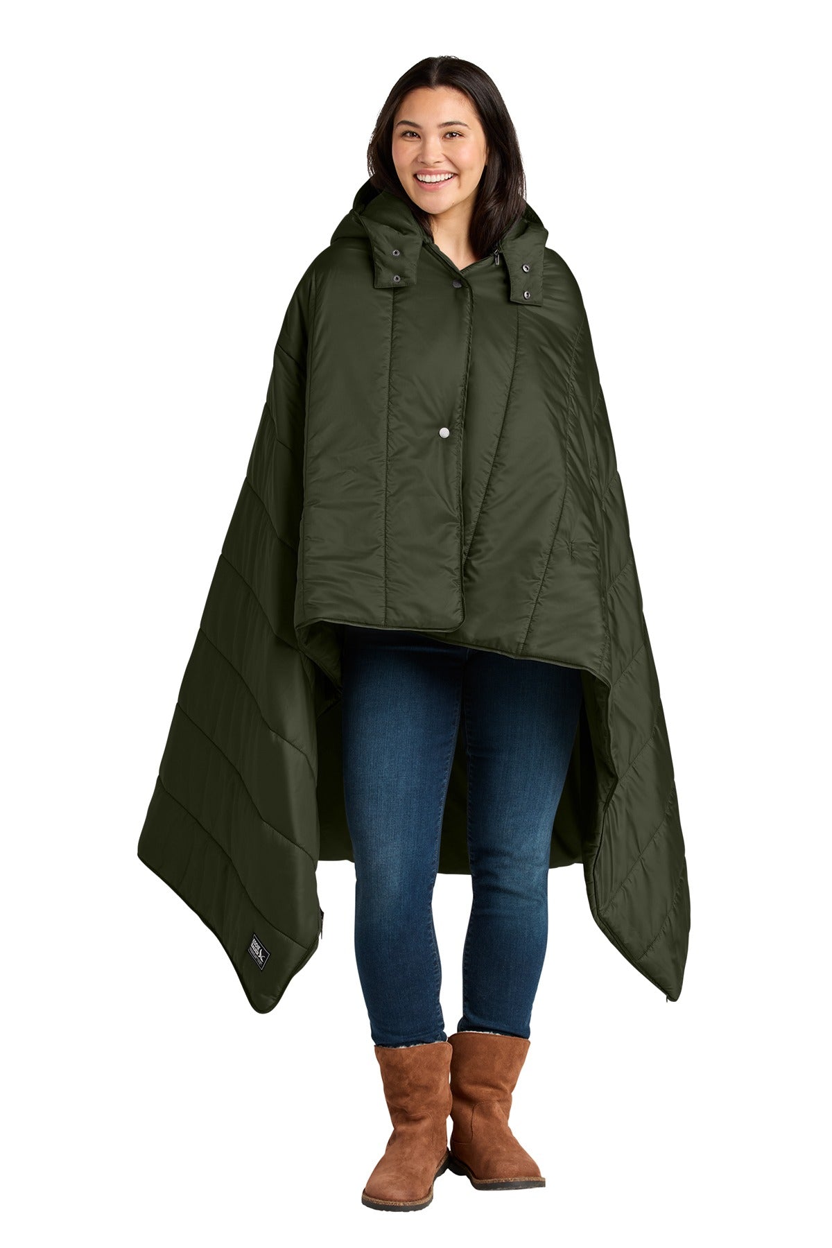Eddie Bauer ®  Puffy Camp Poncho EB755  Olive Green