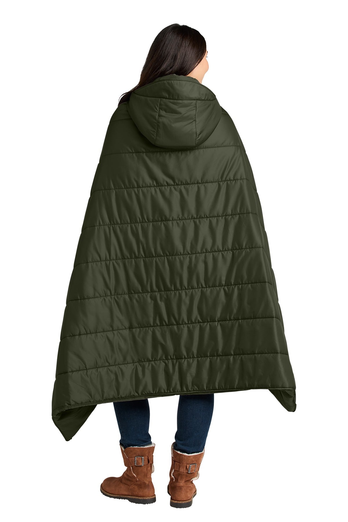 Eddie Bauer ®  Puffy Camp Poncho EB755  Olive Green_1