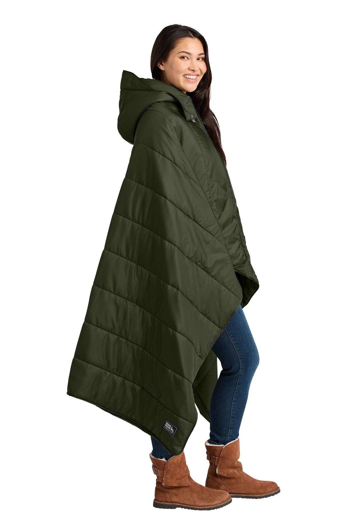 Eddie Bauer ®  Puffy Camp Poncho EB755  Olive Green_2
