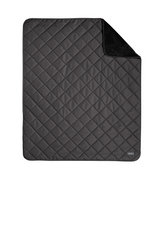 Eddie Bauer® Quilted Insulated Fleece Blanket EB751 Grey Steel Black_1