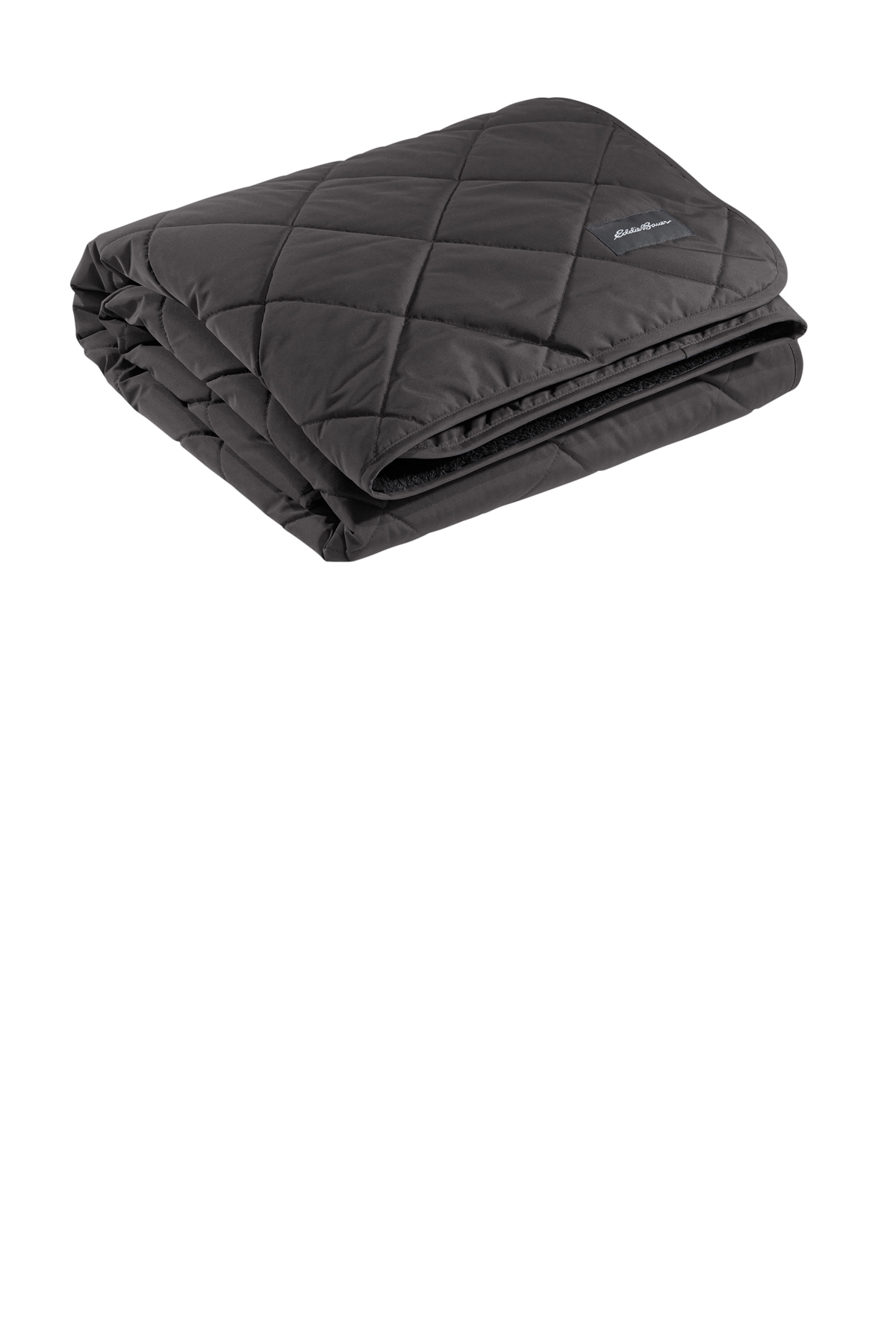 Eddie Bauer® Quilted Insulated Fleece Blanket EB751 Grey Steel Black_2
