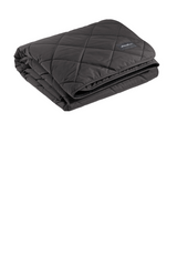 Eddie Bauer® Quilted Insulated Fleece Blanket EB751 Grey Steel Black_2