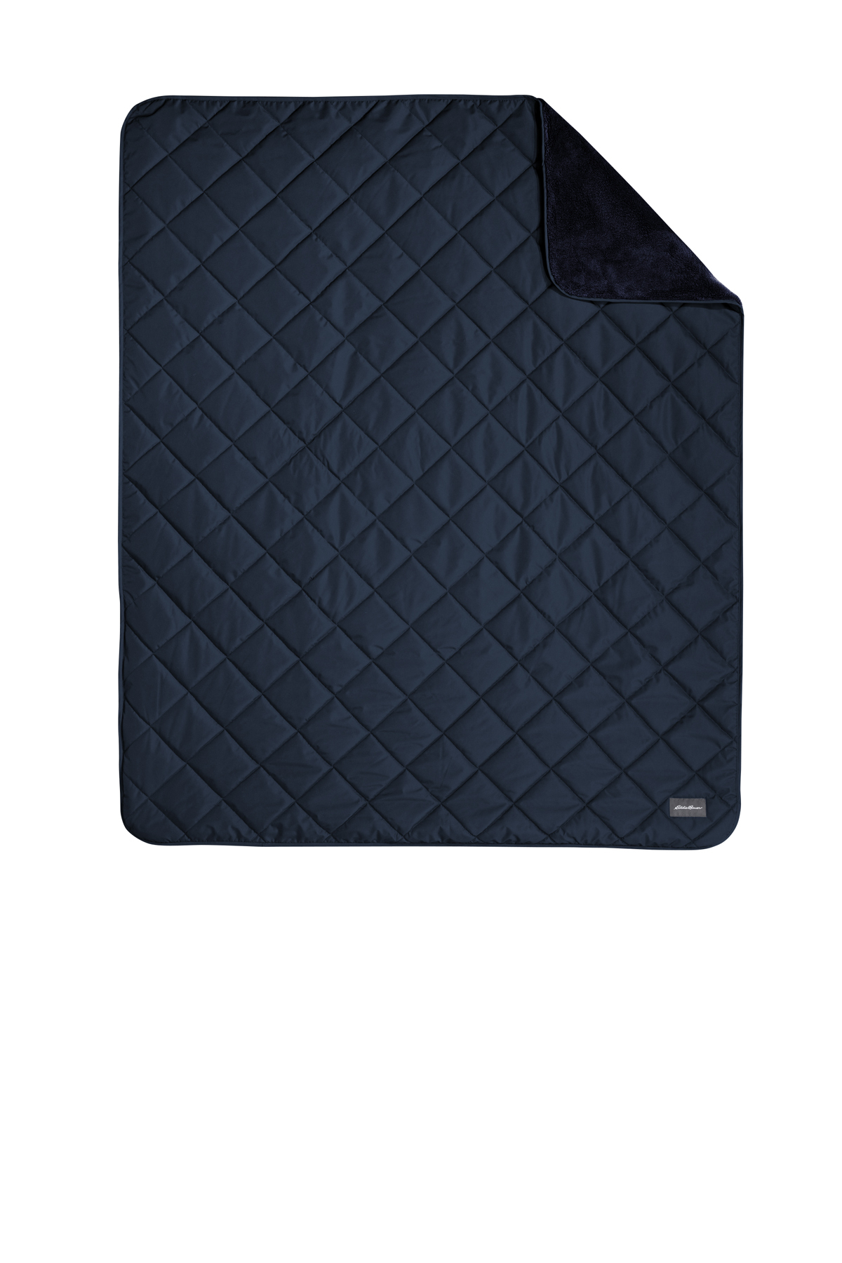 Eddie Bauer® Quilted Insulated Fleece Blanket EB751 River Blue Navy_1