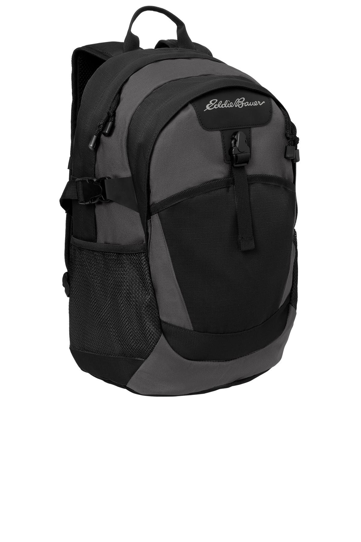 Eddie Bauer® Ripstop Backpack. EB910 Black Grey Steel_3
