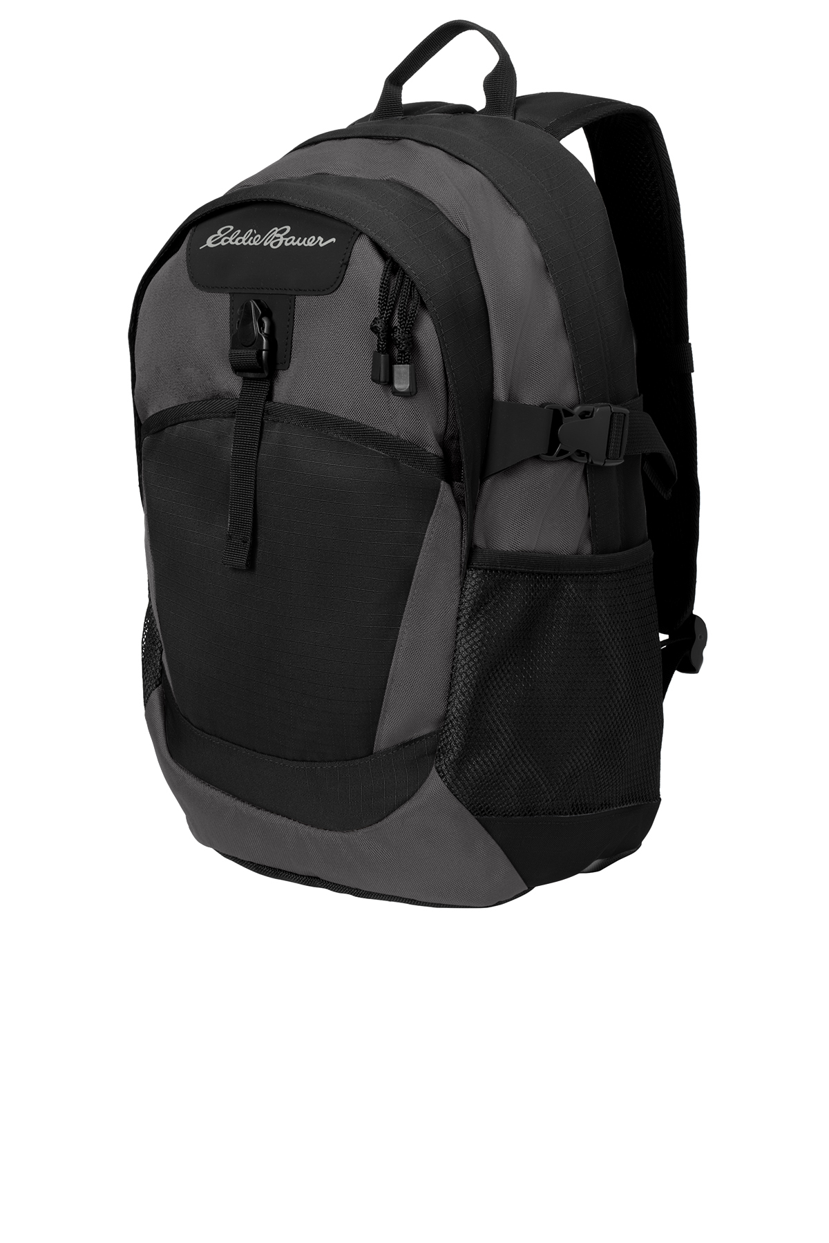 Eddie Bauer® Ripstop Backpack. EB910 Black Grey Steel_4
