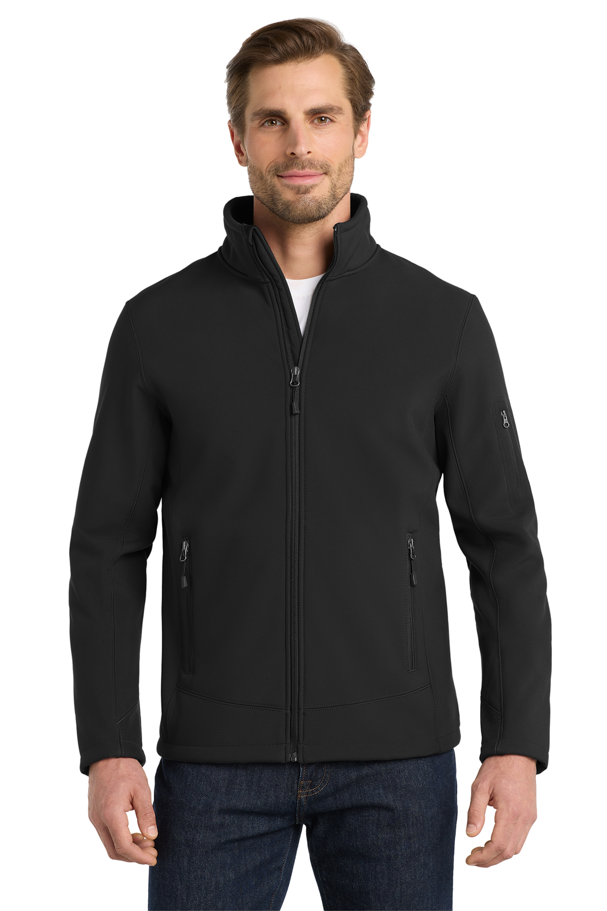 Eddie Bauer® Rugged Ripstop Soft Shell Jacket. EB534 Black_1