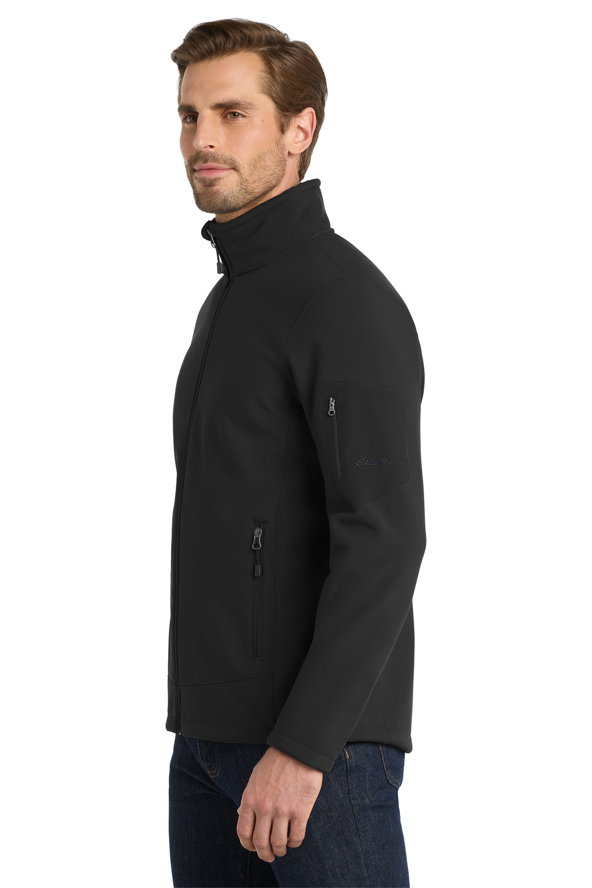 Eddie Bauer® Rugged Ripstop Soft Shell Jacket. EB534 Black_3