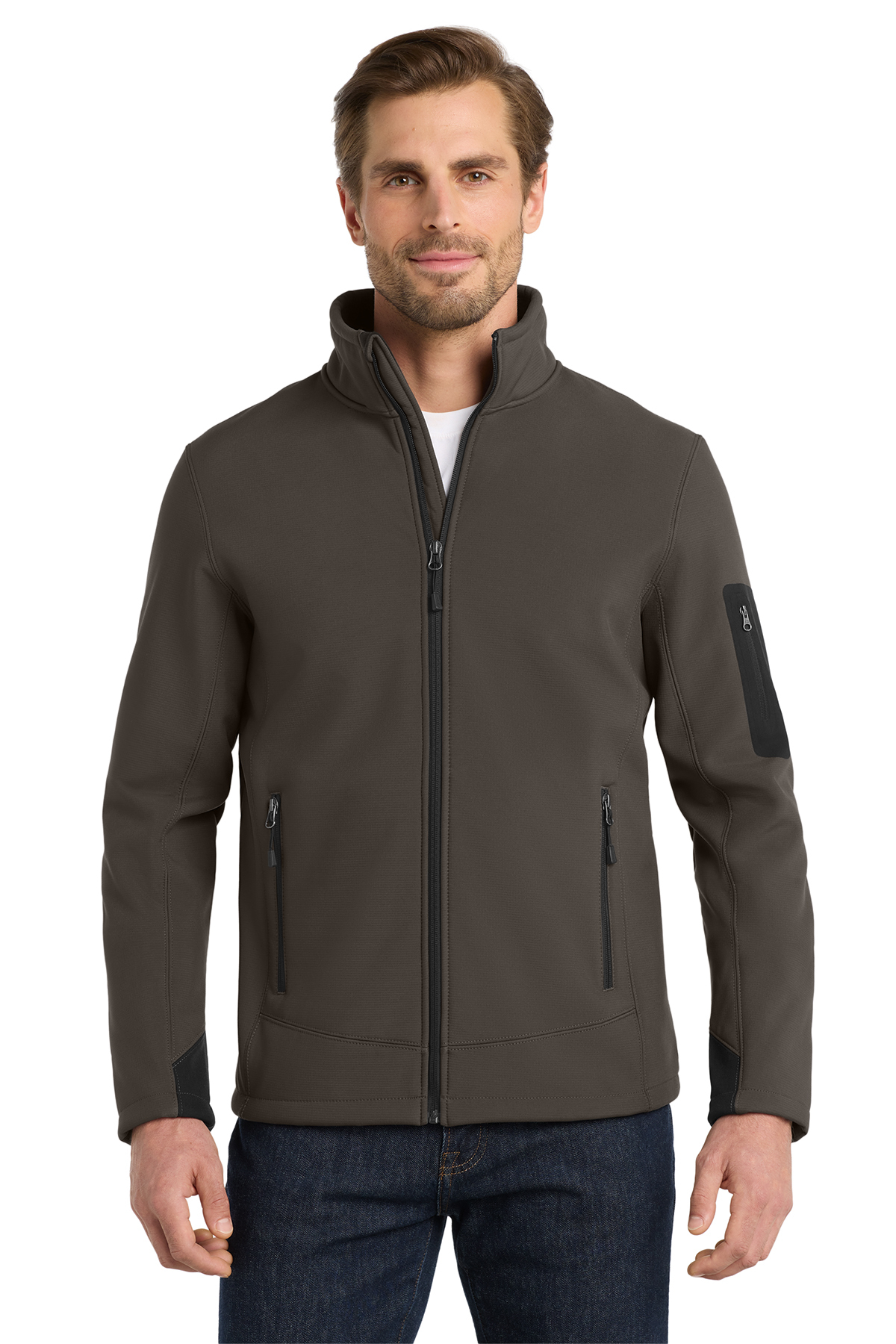 Eddie Bauer® Rugged Ripstop Soft Shell Jacket. EB534 Canteen Gray_1