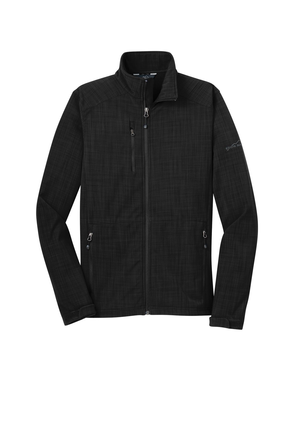 Eddie Bauer® Shaded Crosshatch Soft Shell Jacket. EB532 Black-4