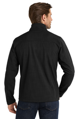 Eddie Bauer® Shaded Crosshatch Soft Shell Jacket. EB532 Black_2