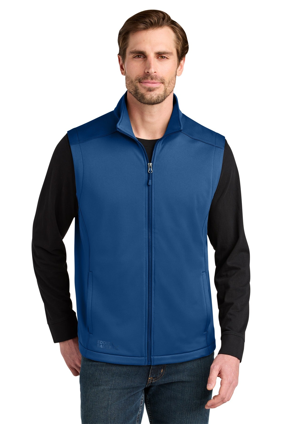 Eddie Bauer ®  Smooth Mid Layer Fleece Vest EB2560 Cobalt Blue