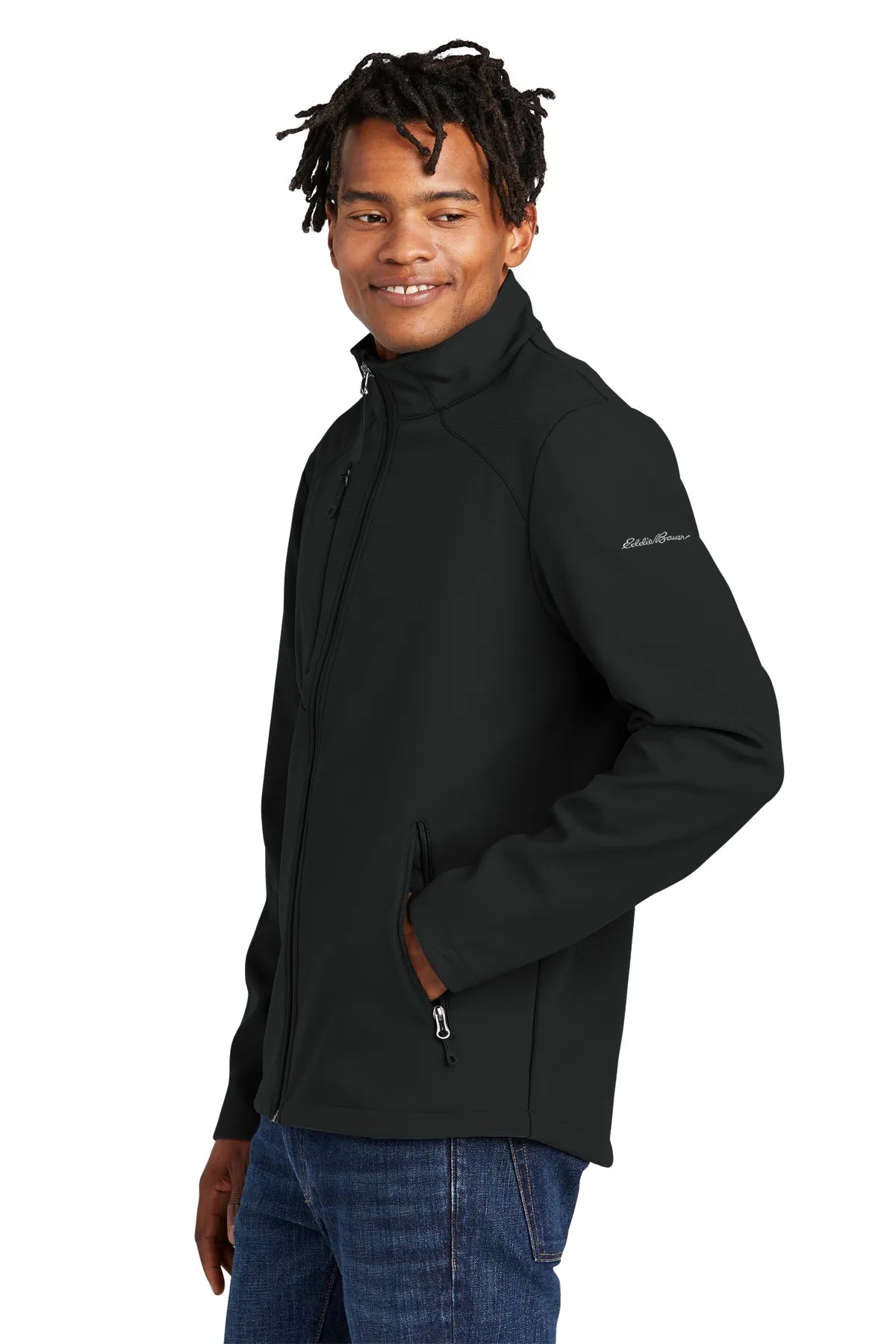 Eddie Bauer® Stretch Soft Shell Jacket EB544 Deep Black_1