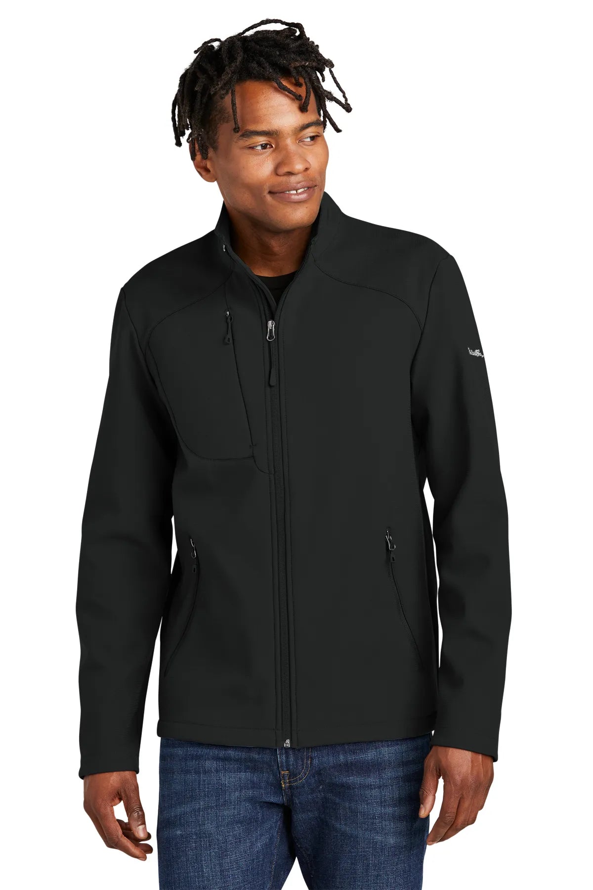 Eddie Bauer® Stretch Soft Shell Jacket EB544 Deep Black_3