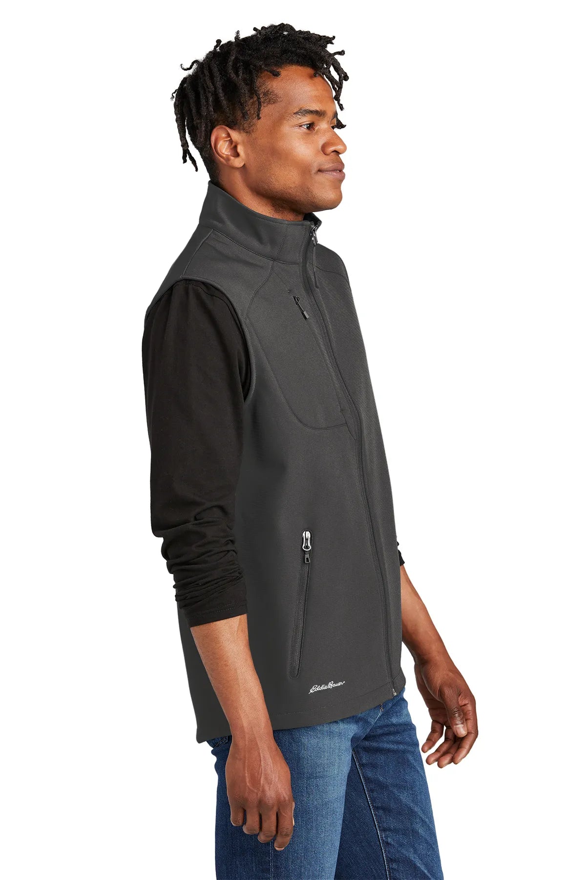 Eddie Bauer® Stretch Soft Shell Vest EB546 Iron Gate_3