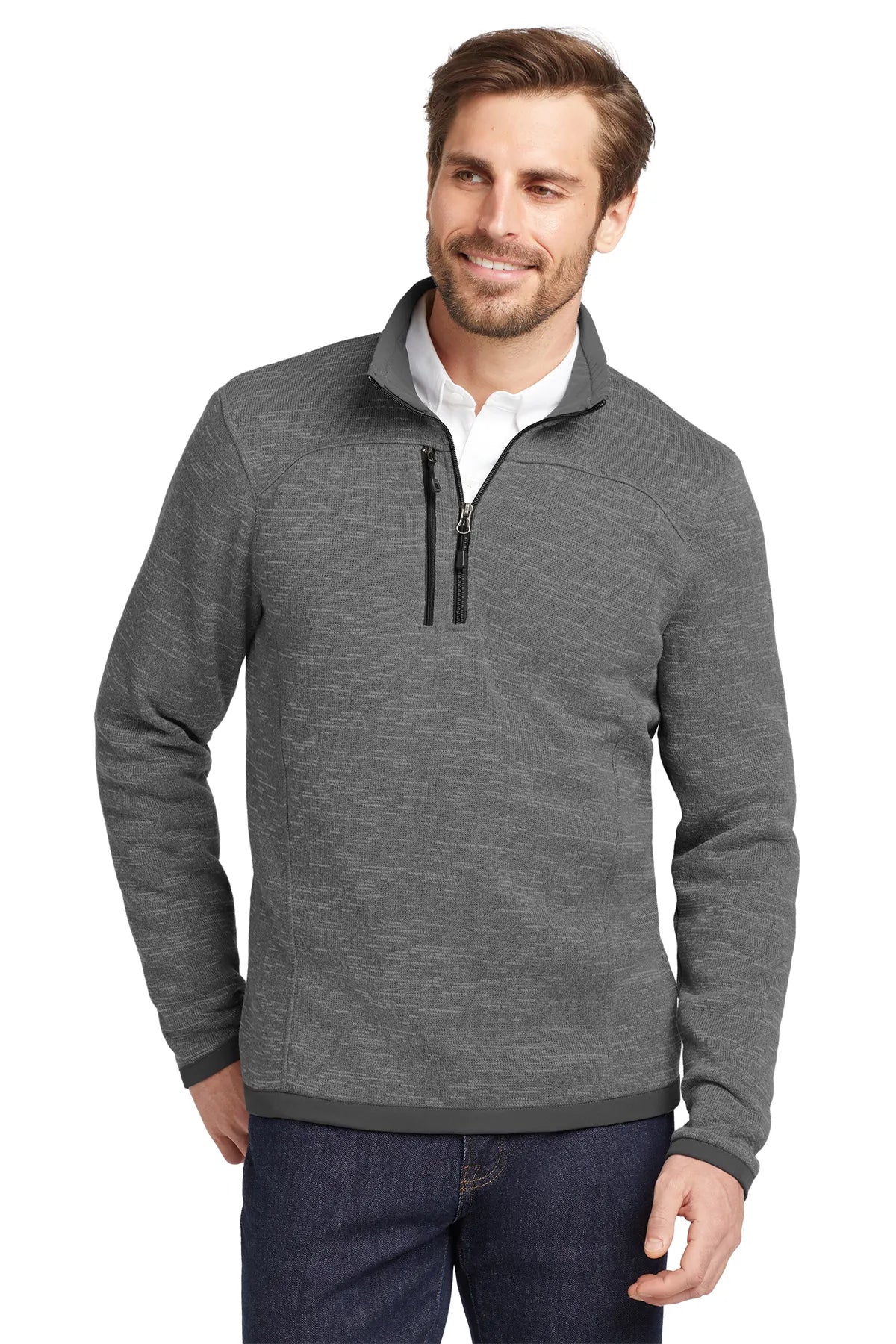 Eddie Bauer ® Sweater Fleece 1/4-Zip. EB254 Dark Grey Heather_1