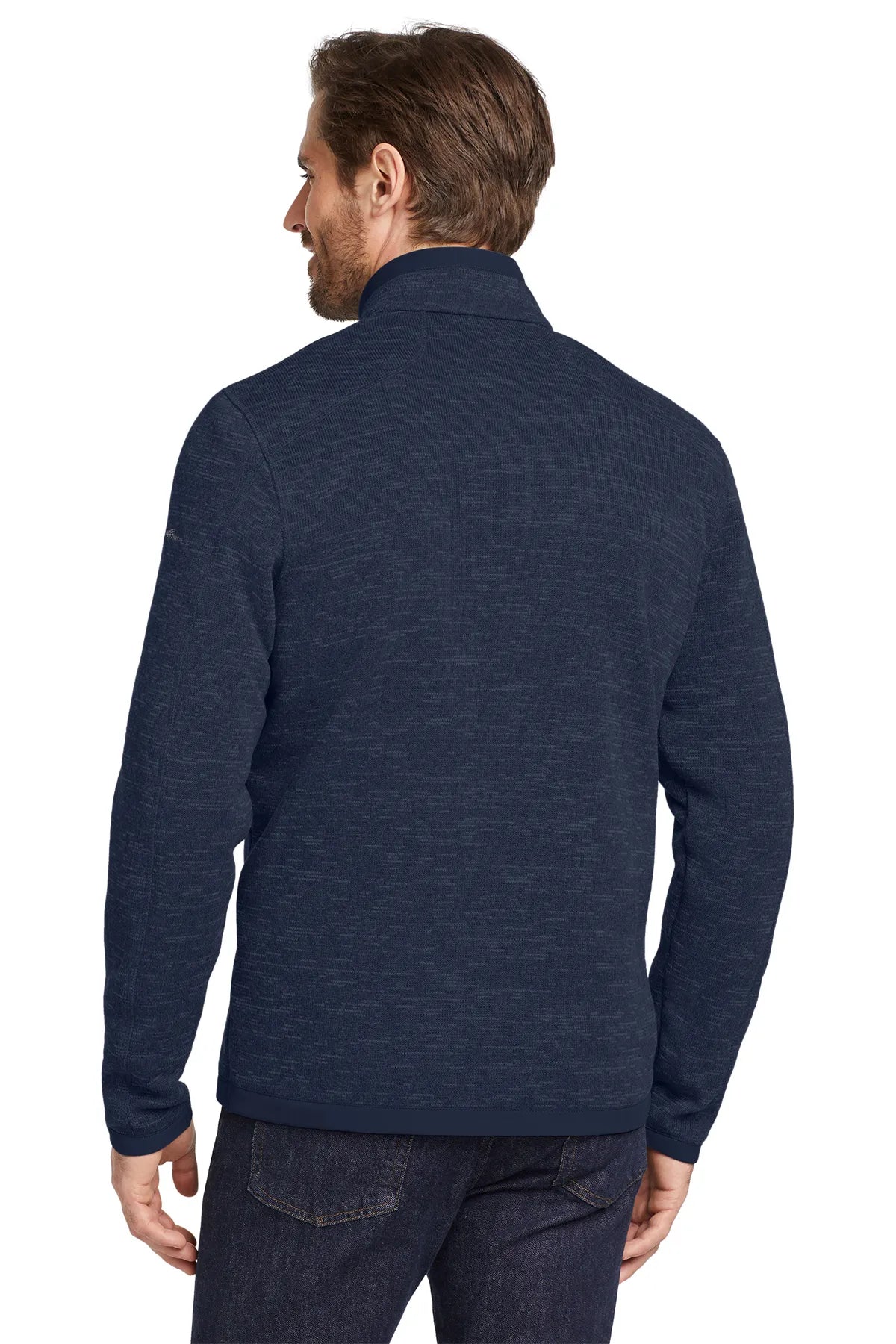 Eddie Bauer ® Sweater Fleece 1/4-Zip. EB254 River Blue Navy Heather_2