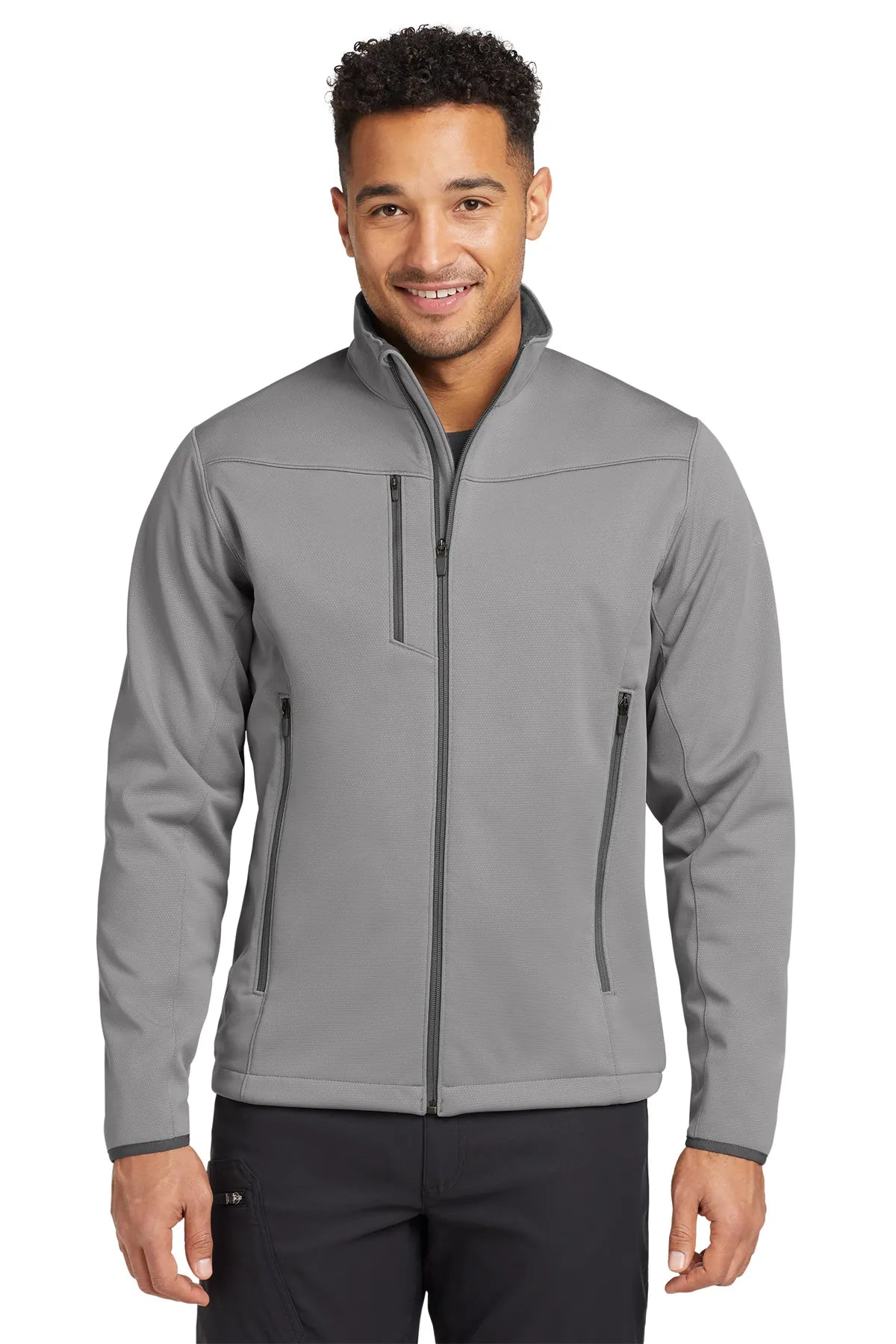 Eddie Bauer® Weather-Resist Soft Shell Jacket. EB538 Chrome_1