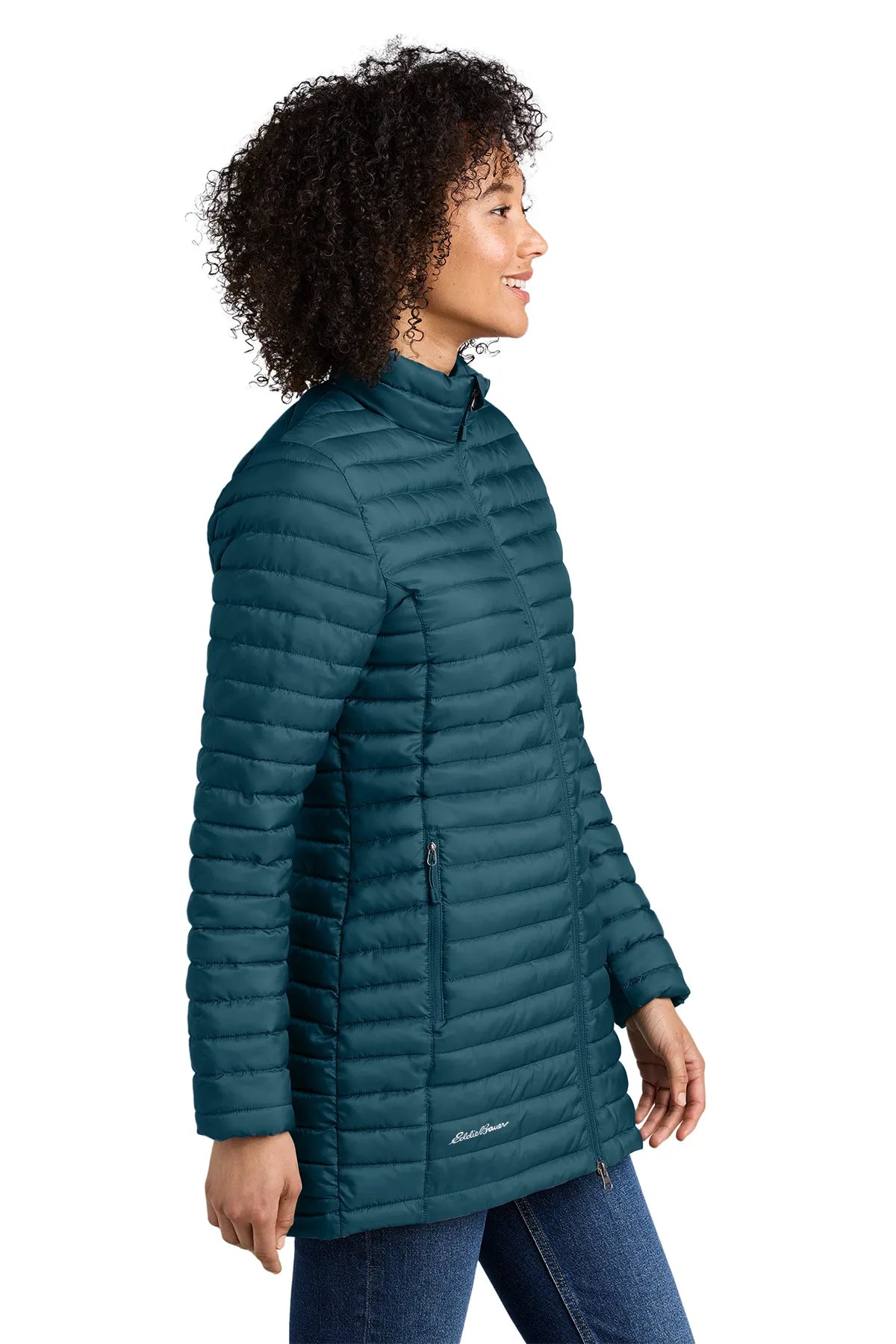 Eddie Bauer ®  Women's Packable Quilted Full-Zip EB515 Adriatic Blue_3