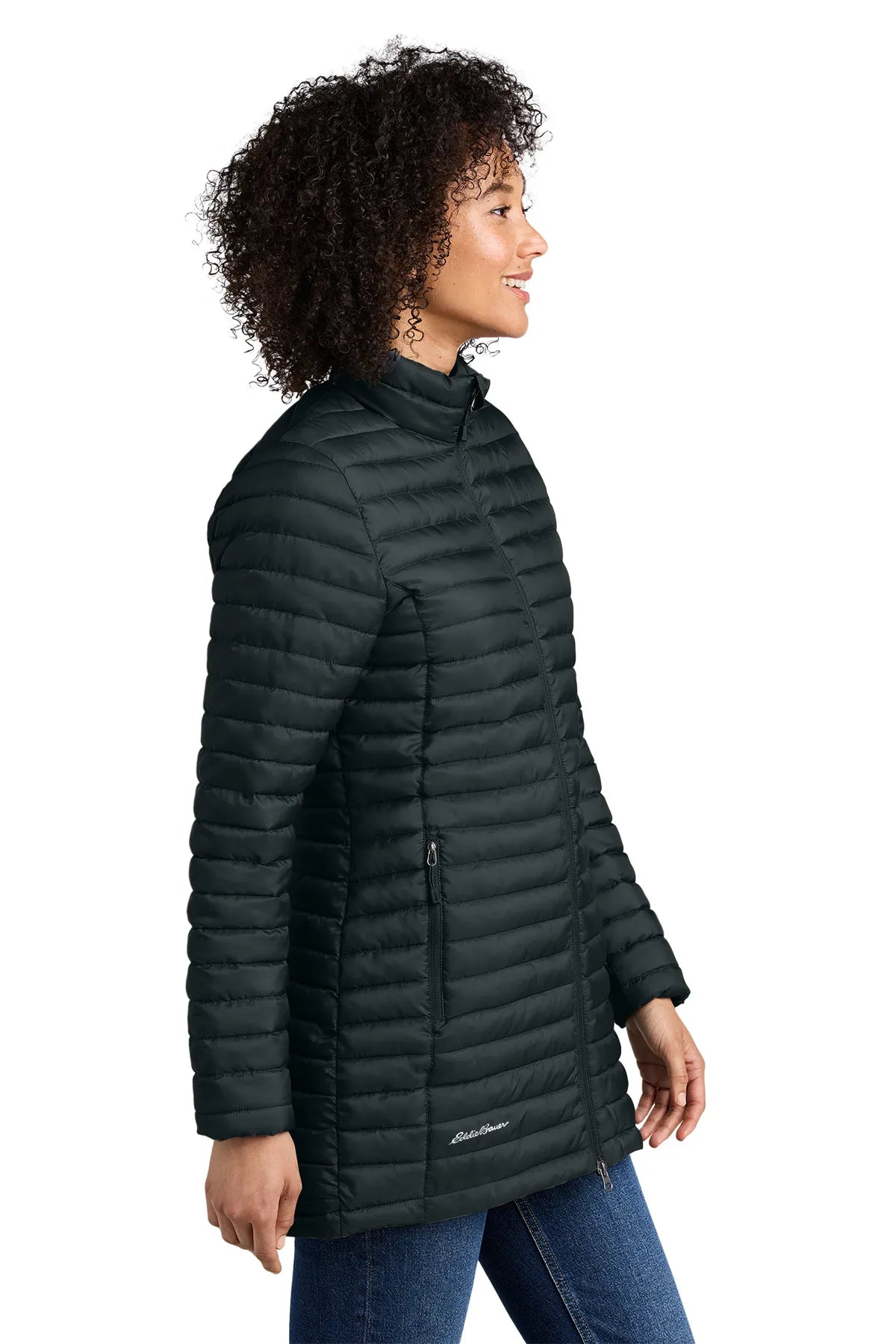 Eddie Bauer ®  Women's Packable Quilted Full-Zip EB515 Black_3