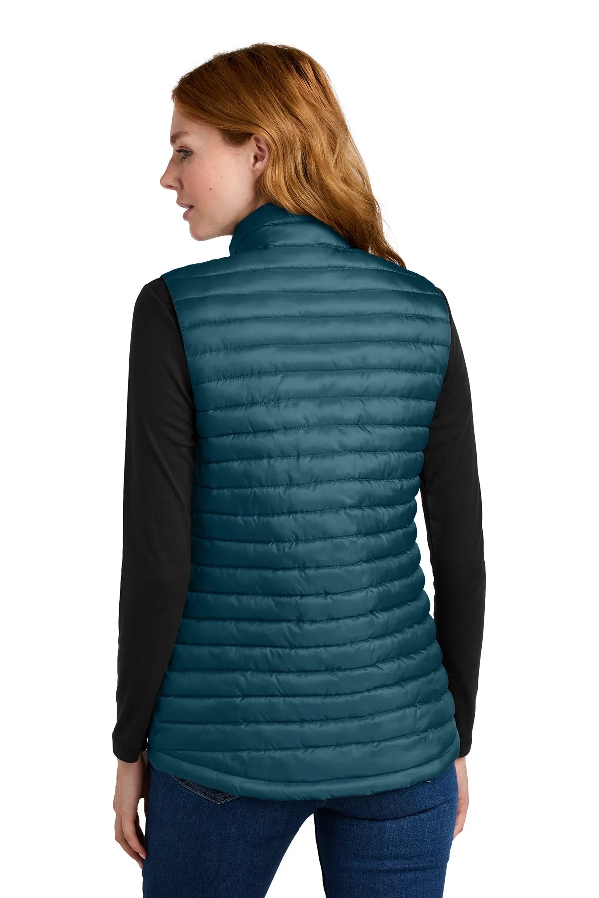 Eddie Bauer ®  Women's Packable Quilted Vest EB517 Adriatic Blue_2
