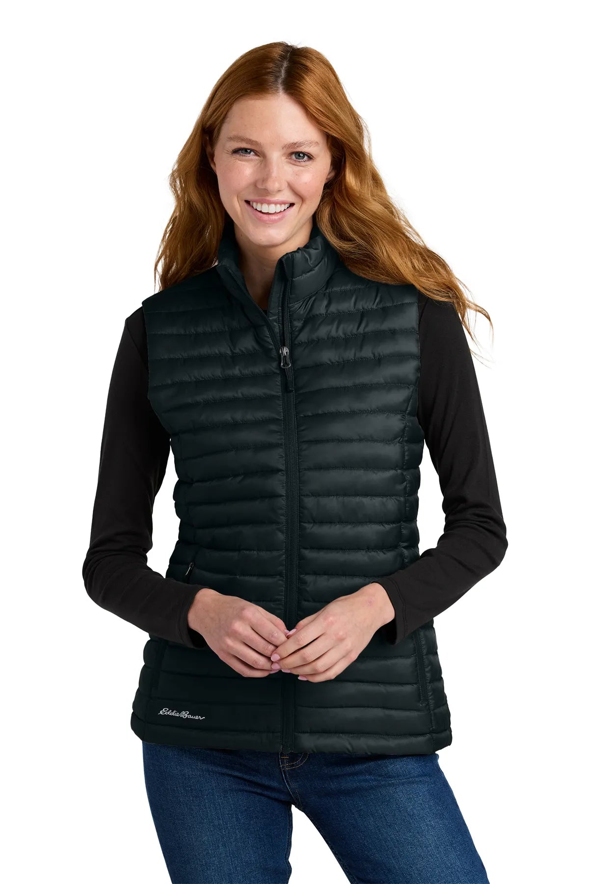 Eddie Bauer ®  Women's Packable Quilted Vest EB517 Black_1