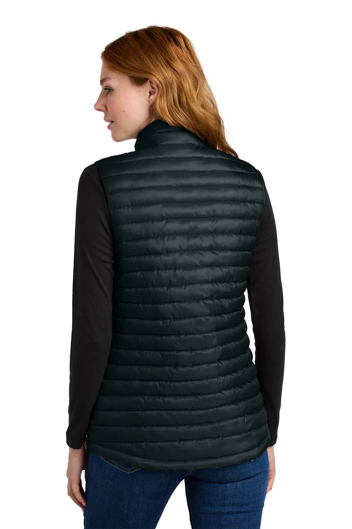 Eddie Bauer ®  Women's Packable Quilted Vest EB517 Black_2