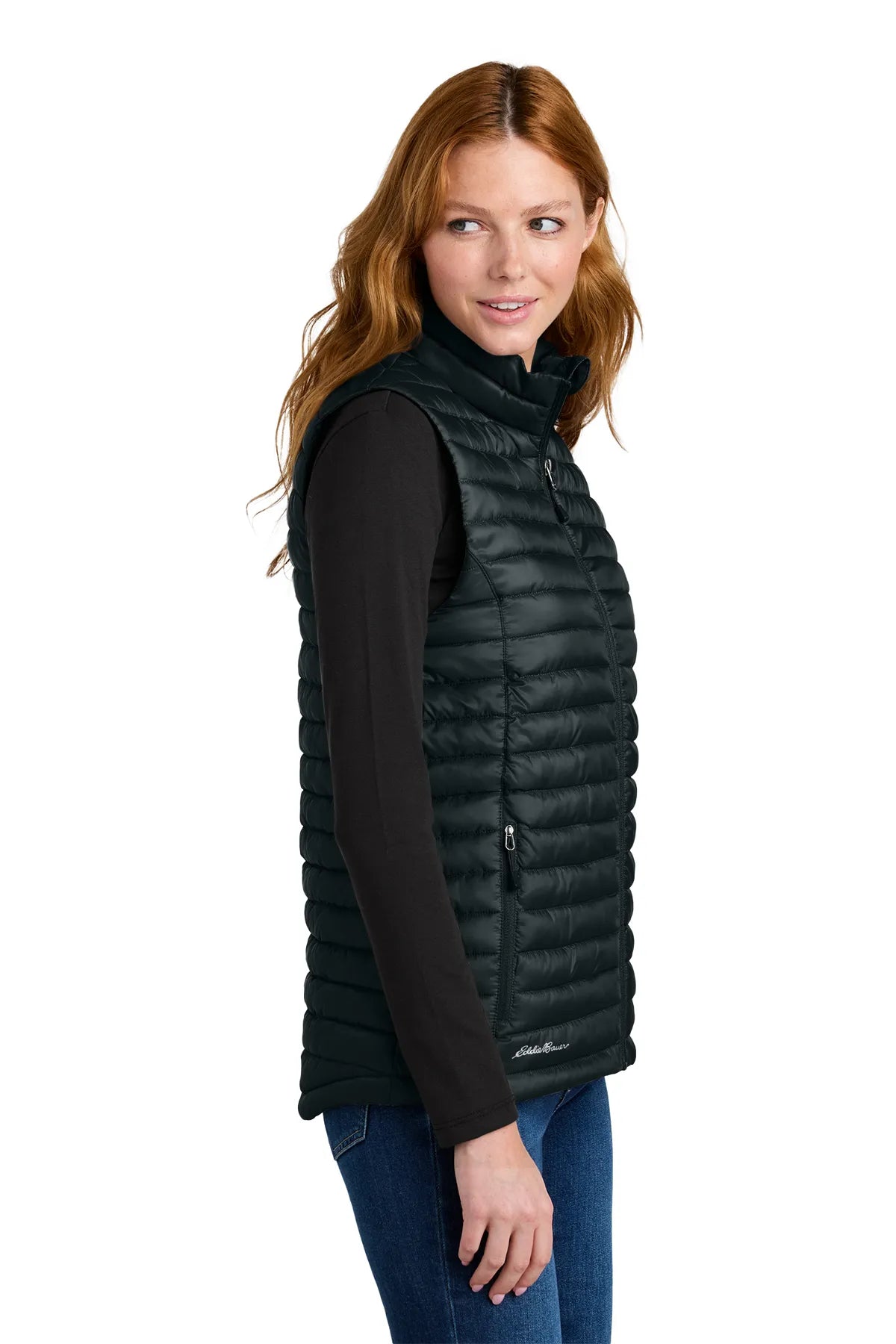 Eddie Bauer ®  Women's Packable Quilted Vest EB517 Black_3