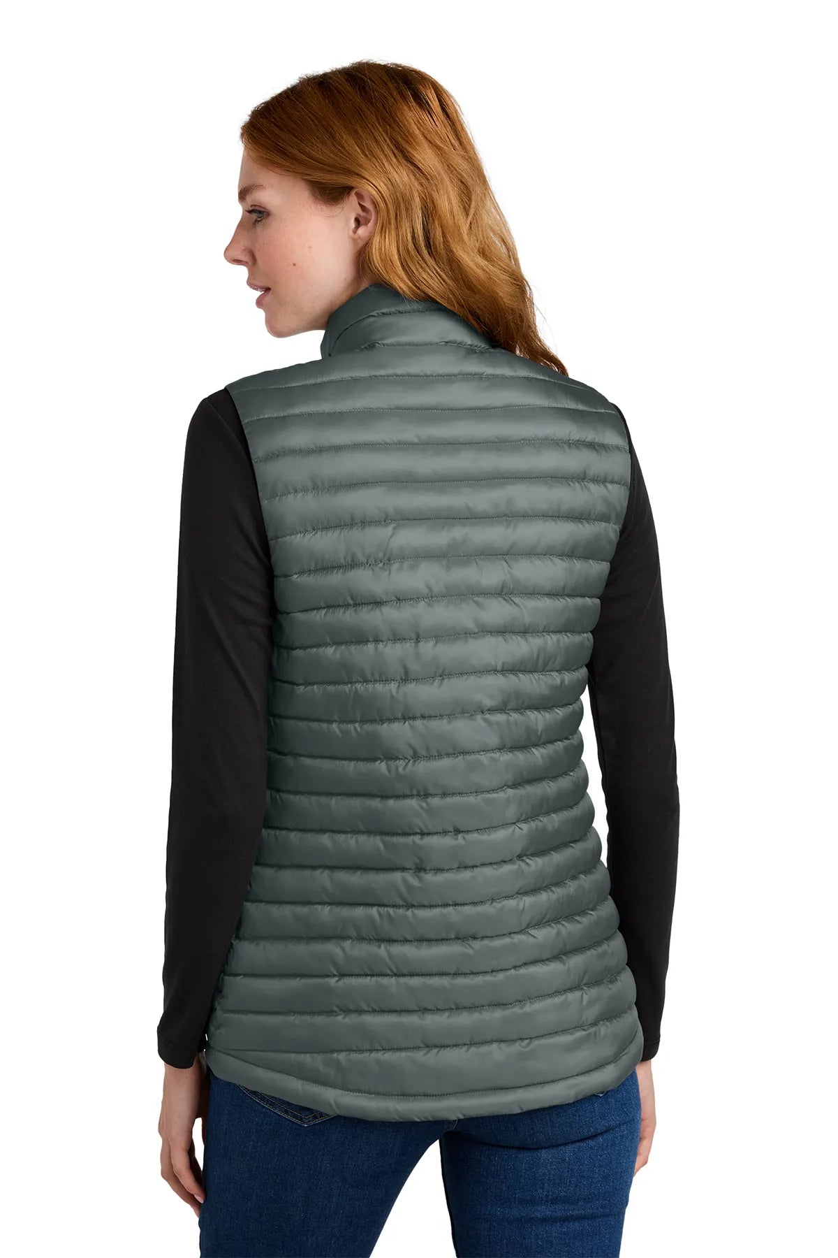 Eddie Bauer ®  Women's Packable Quilted Vest EB517 Metal Grey_2