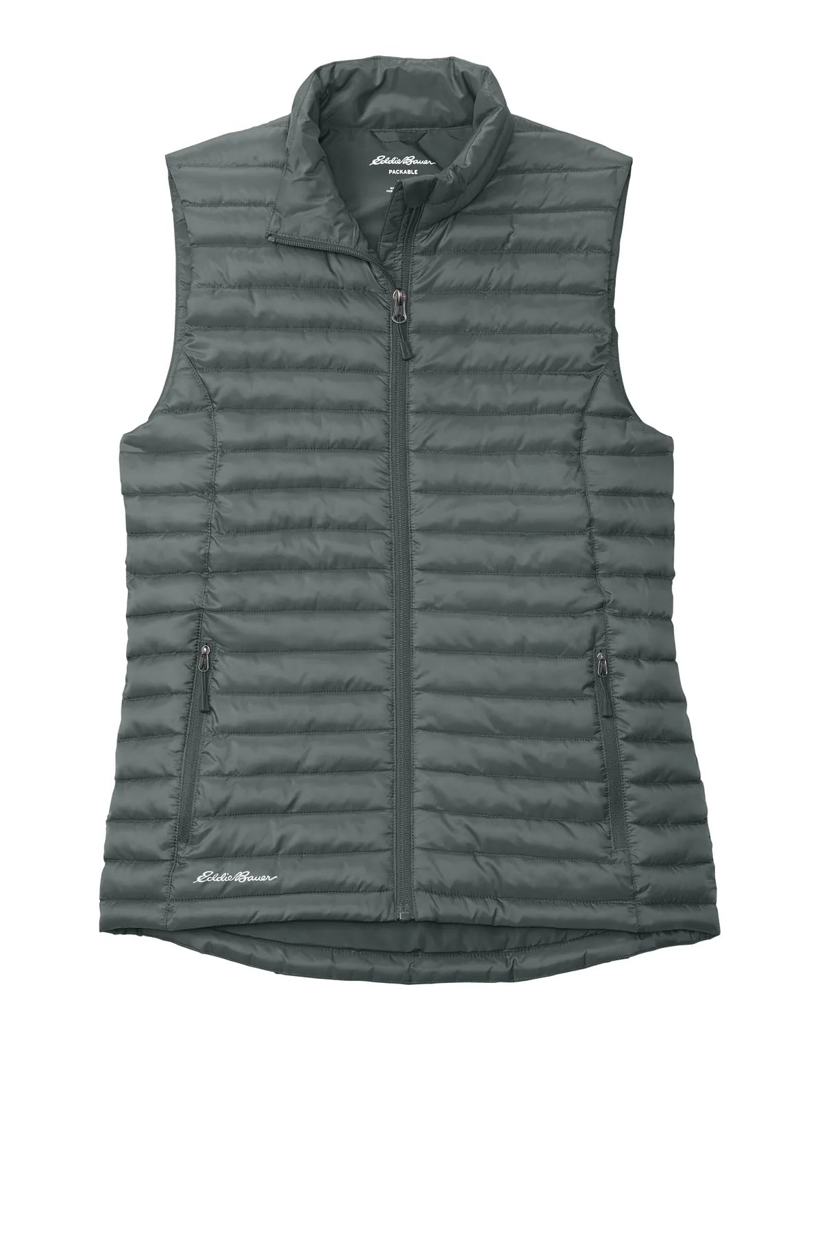 Eddie Bauer ®  Women's Packable Quilted Vest EB517 Metal Grey_4