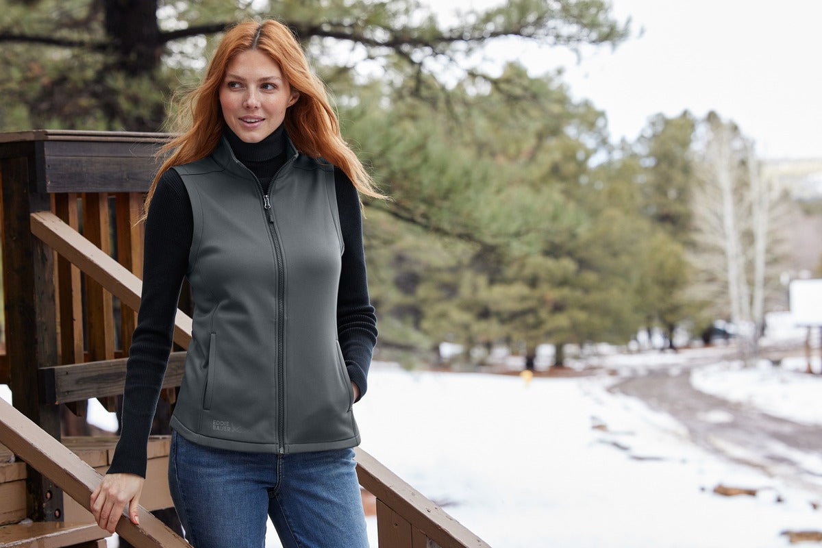 Eddie Bauer ®  Women's Smooth Mid Layer Fleece Vest EB2570 Iron Gate_3